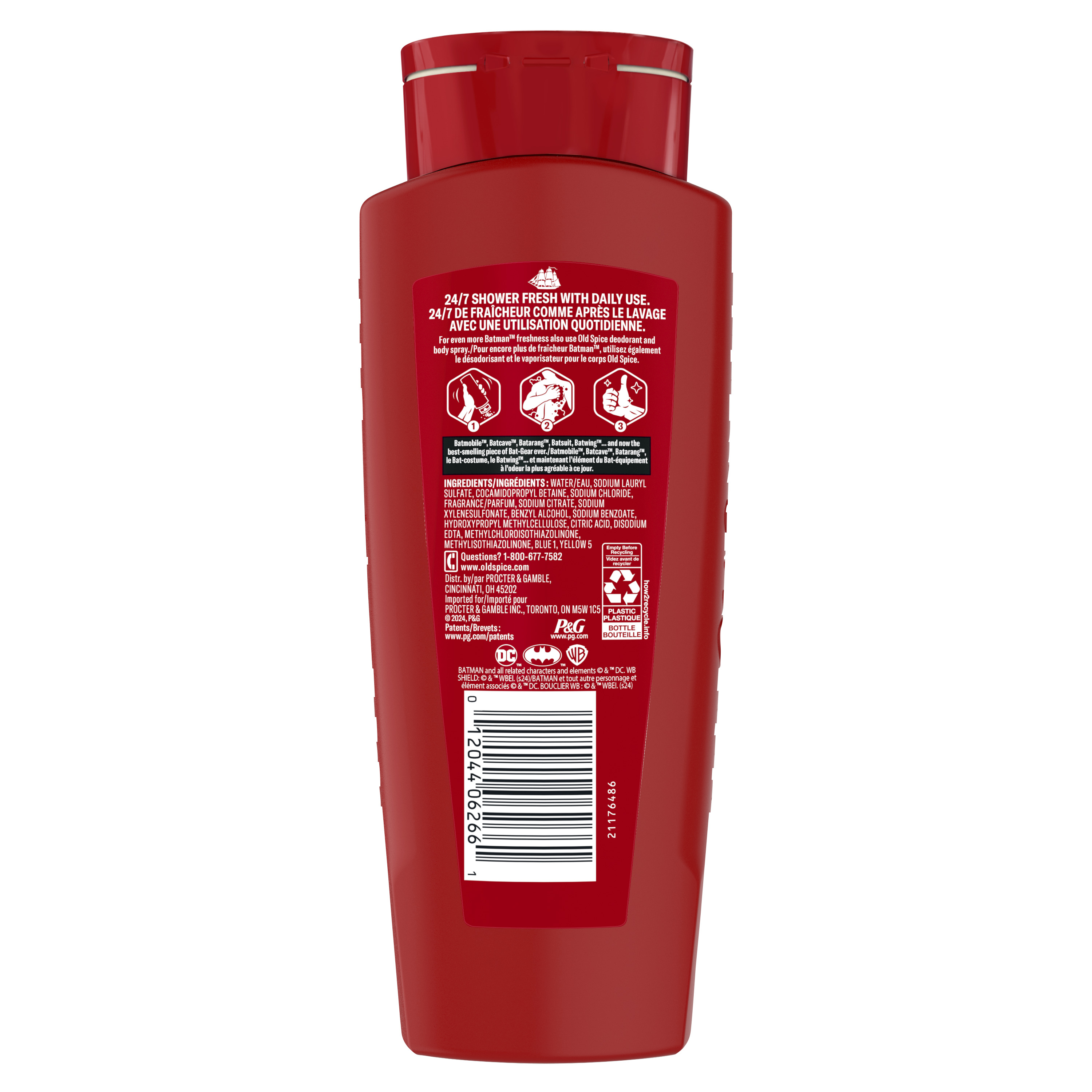 Old Spice Old Spice Body Wash For Men 24/7 Shower Fresh Batman 16 Oz