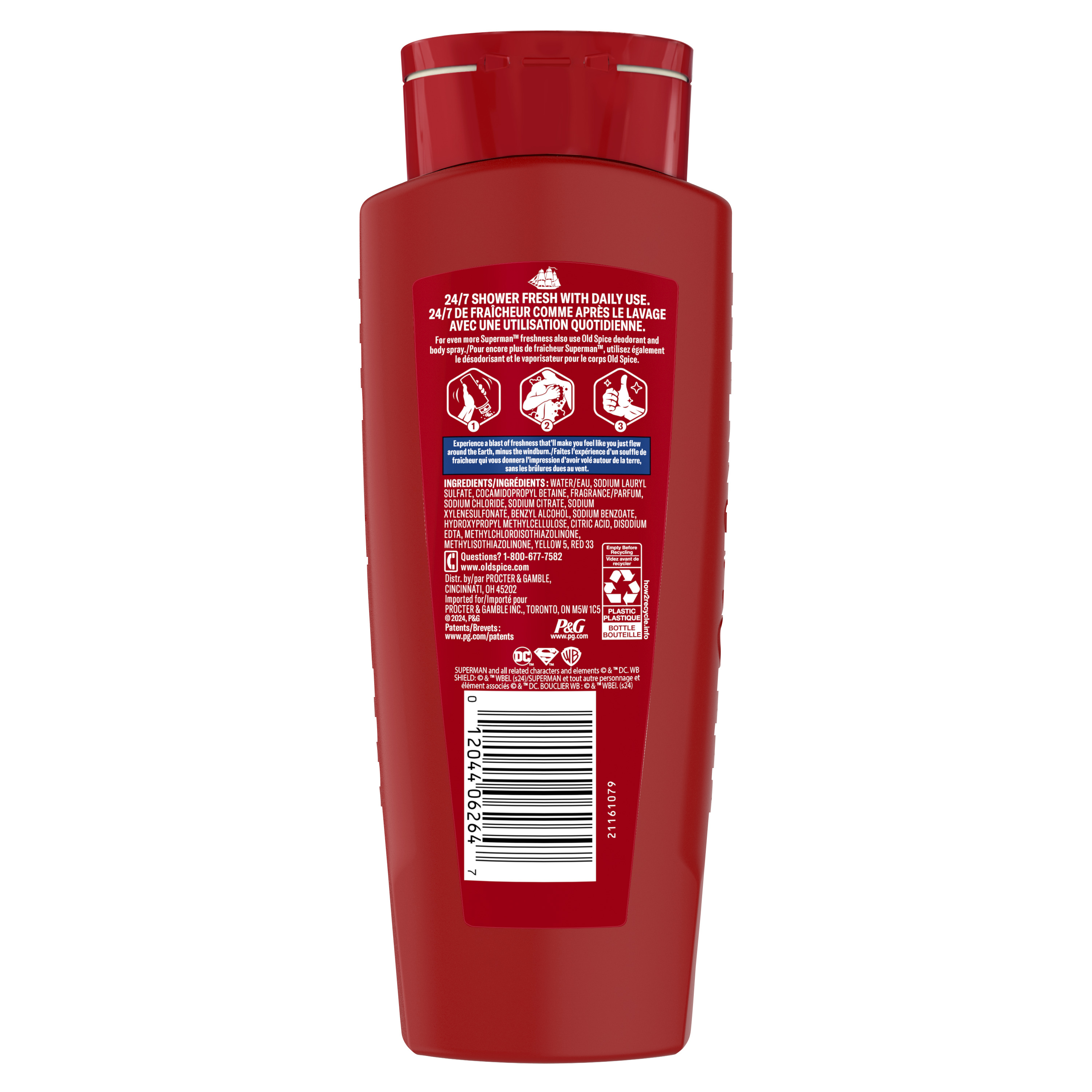 Old Spice Old Spice Body Wash For Men 24/7 Shower Fresh Superman 16 Oz