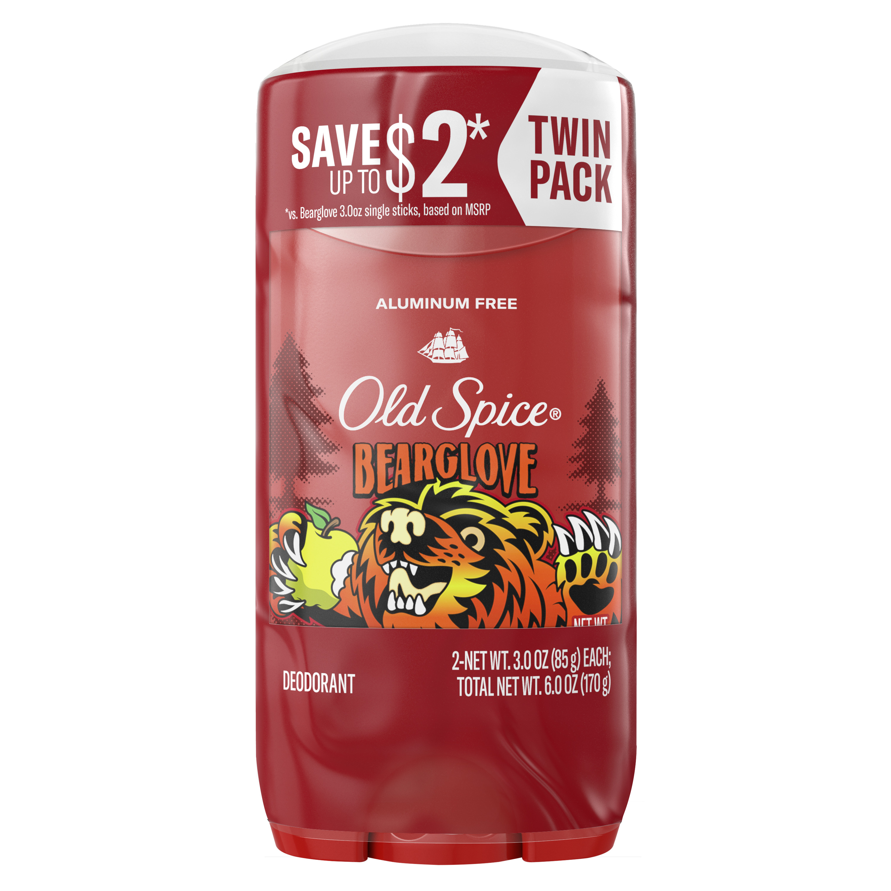 old spice Old Spice Deodorant for Men 24/7 Freshness Bearglove Twin Pack 2x 3oz