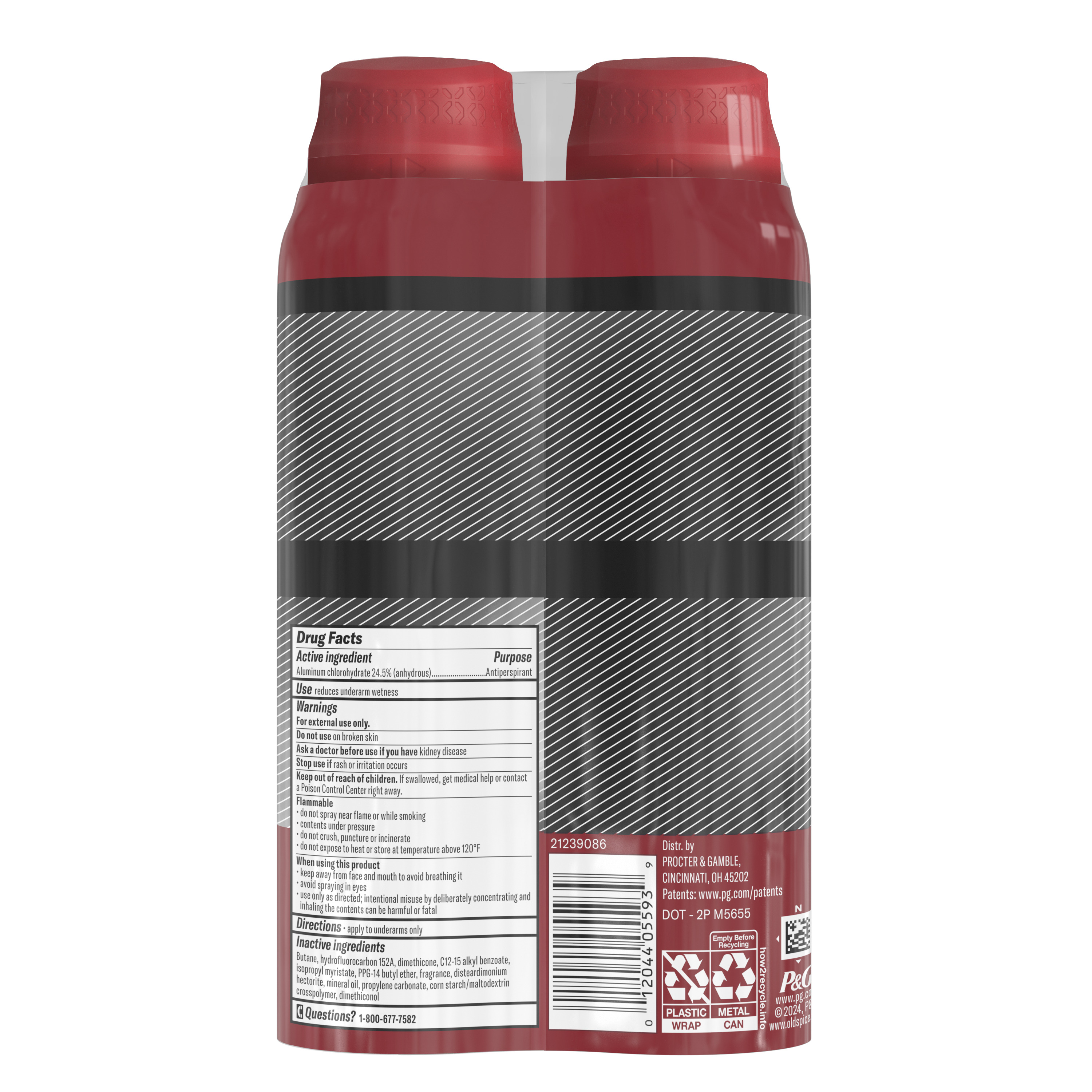 Old Spice Old Spice Dry Spray Swagger Twin Pack 2 X 4.3oz