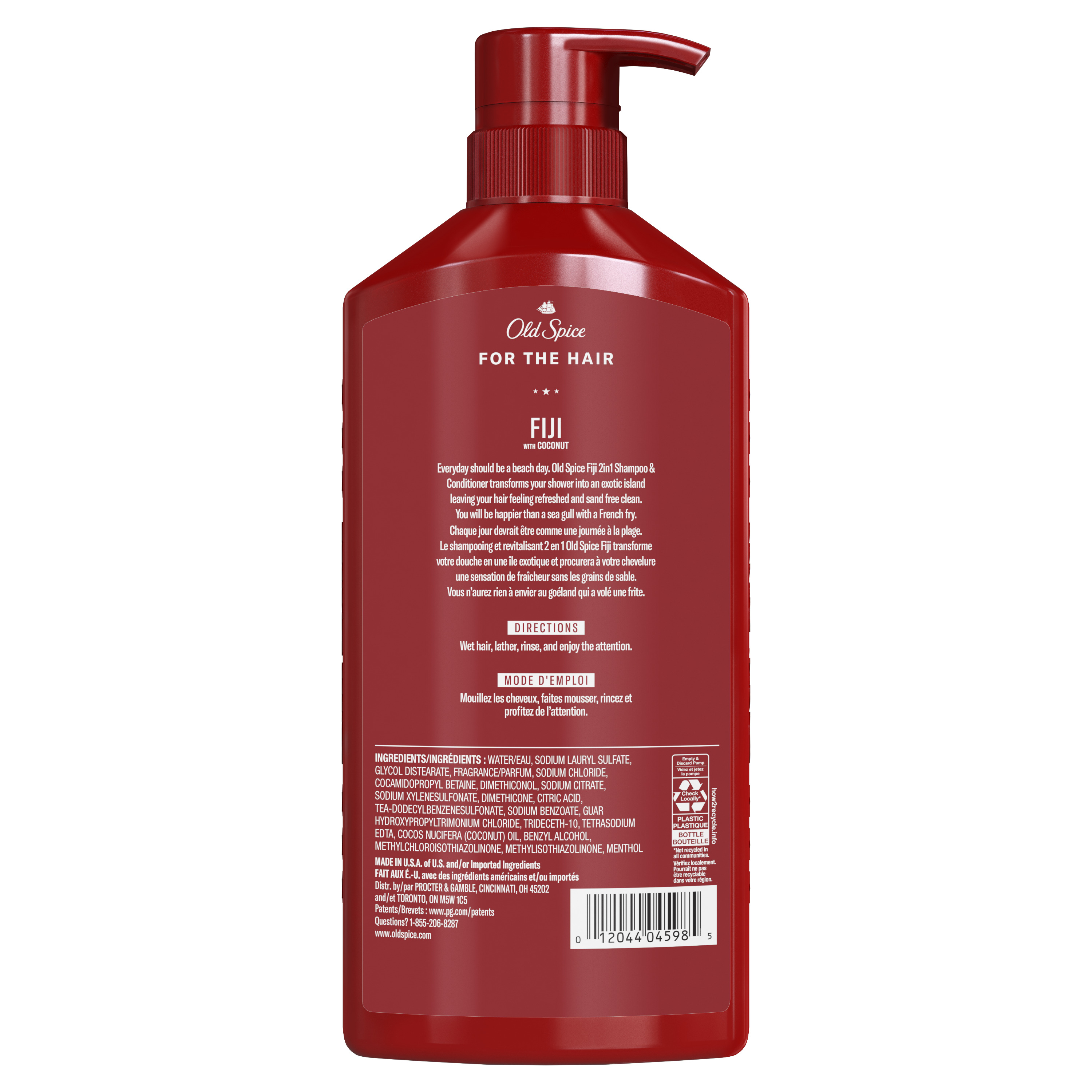 Old Spice Old Spice Fiji 2in1 Shampoo And Conditioner For Men 22 Fl Oz