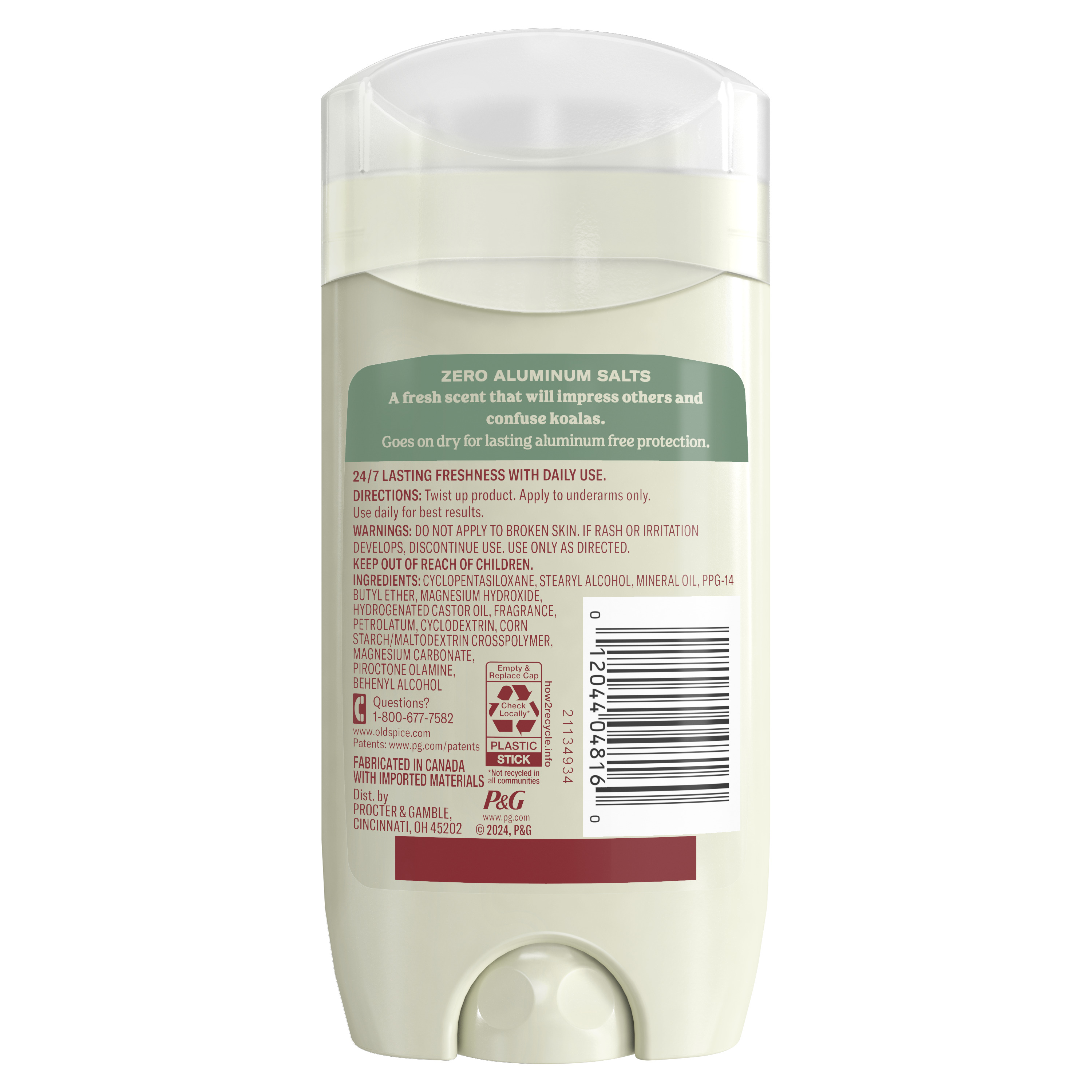 Old Spice Old Spice GentleMan's Deodorant With Eucalyptus And Coconut Oil 3 Oz