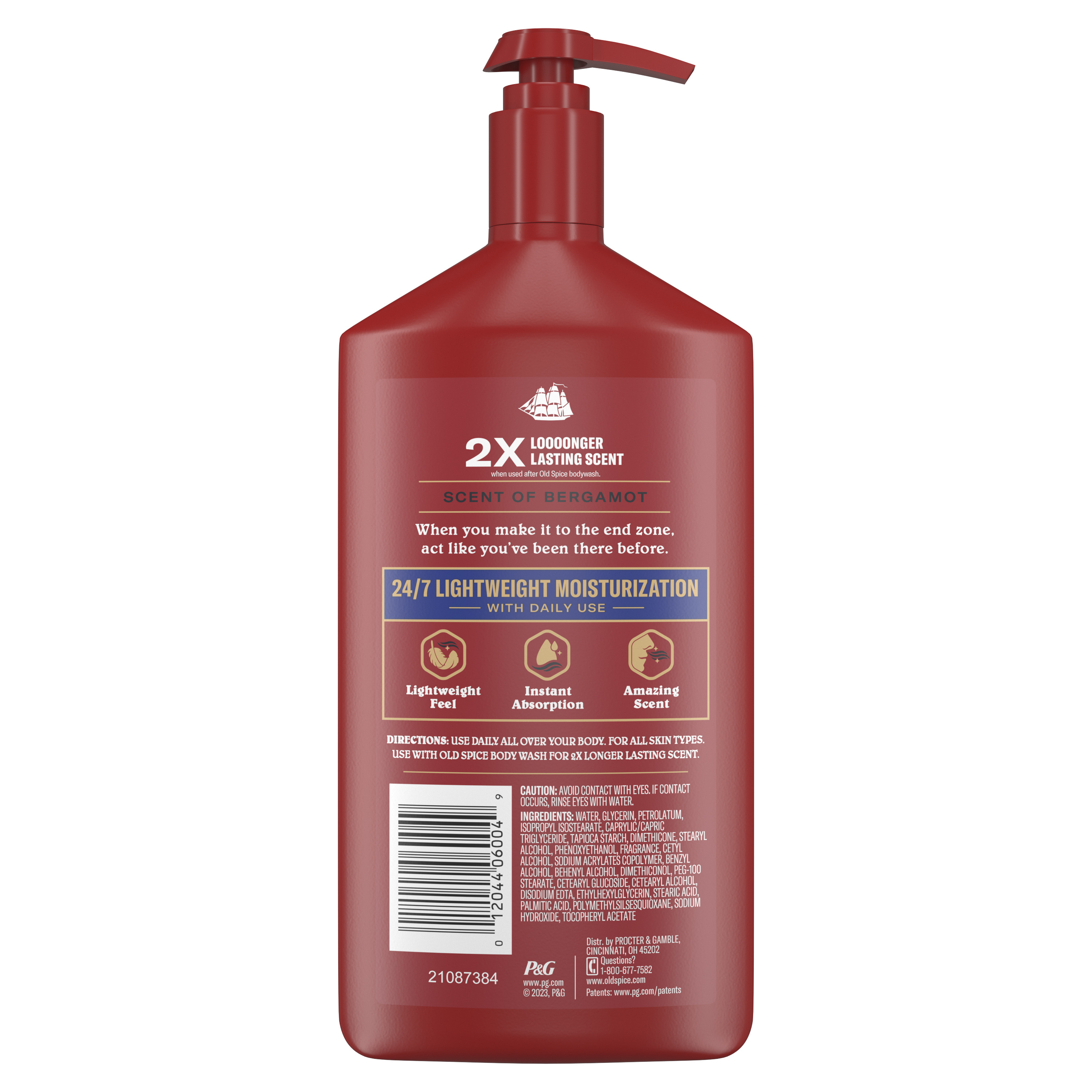 Old Spice Old Spice Hand And Body Lotion 24/7 Moisturization Captain 16 Oz