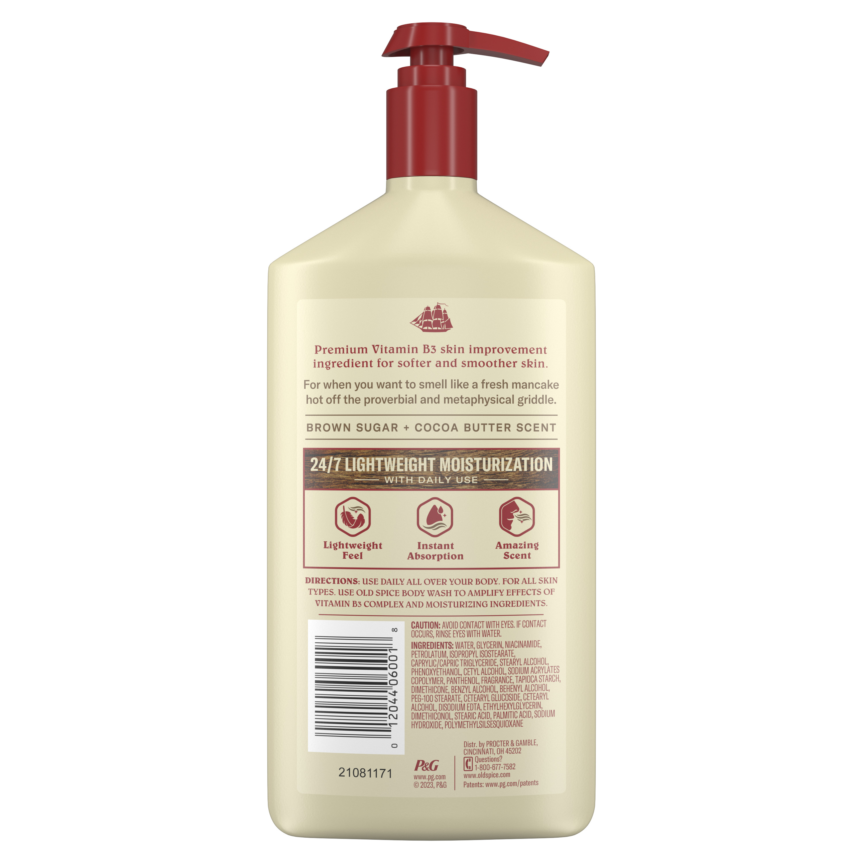Old Spice Old Spice Hand And Body Lotion Brown Sugar And Cocoa Butter 16 Oz