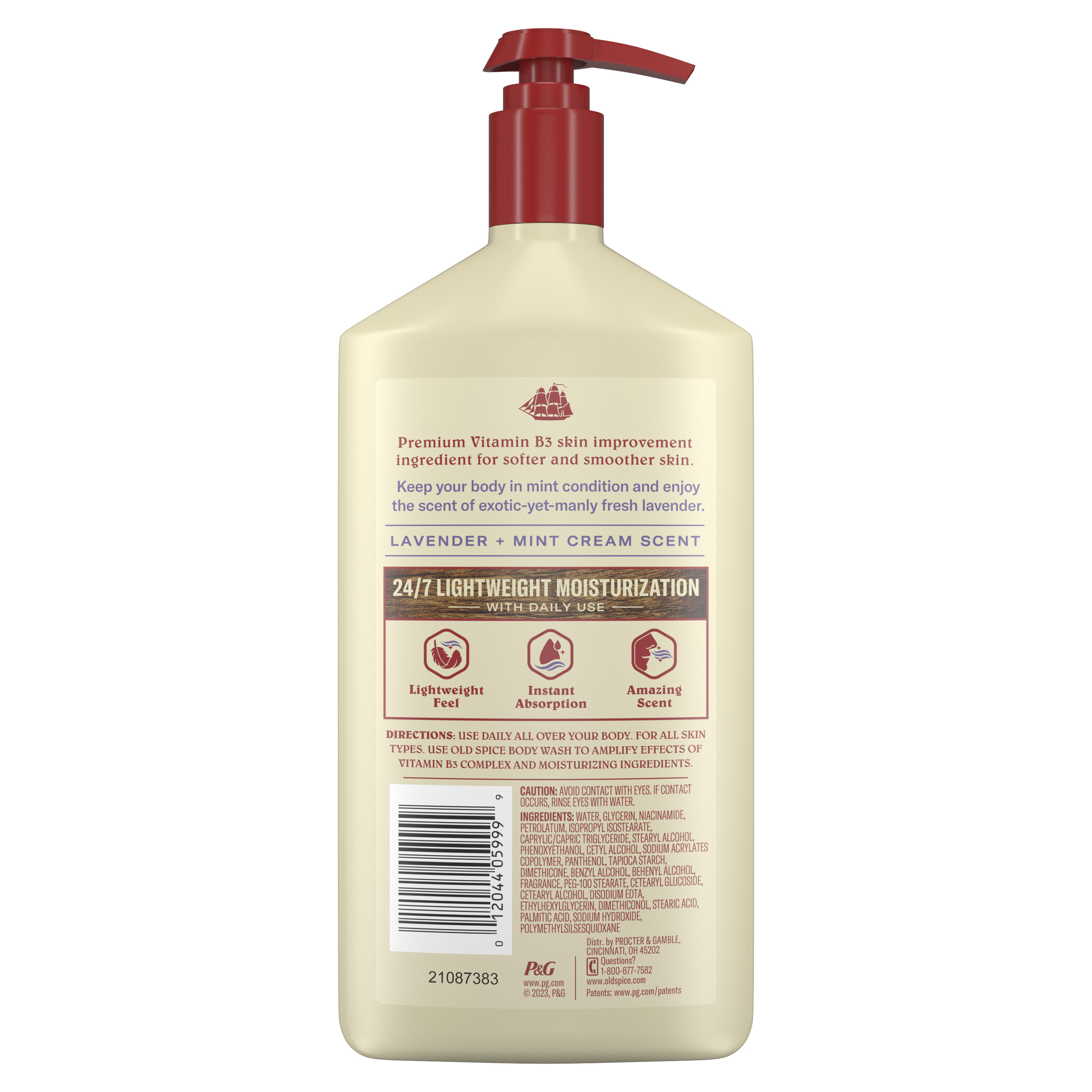 Old Spice Old Spice Hand And Body Lotion Lavender And Mint 16 Oz