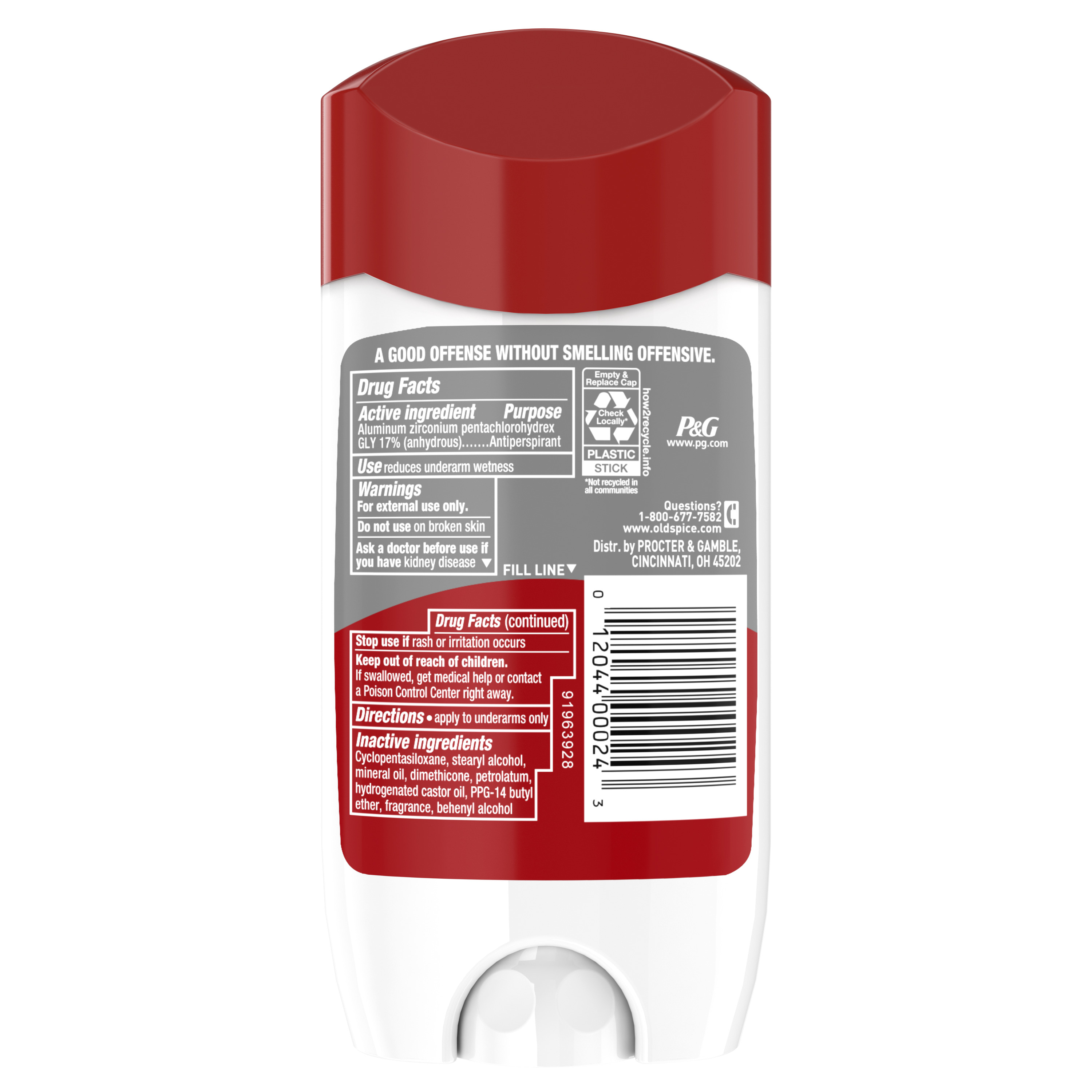 Old Spice Old Spice High Endurance Anti-Perspirant Deodorant For Men Fresh Scent 3.0 Oz