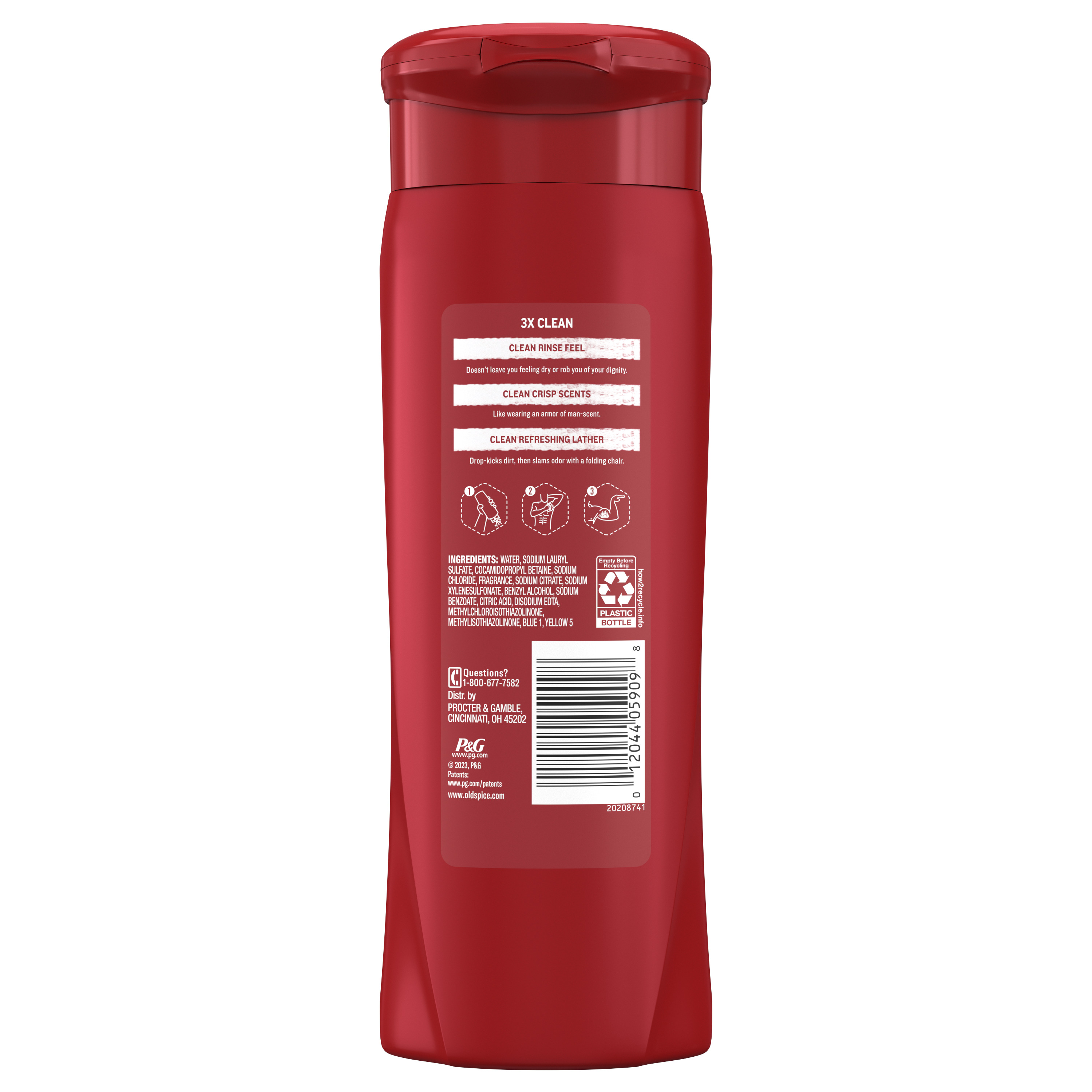 Old Spice Old Spice High Endurance Body Wash For Men Clean Scent 354 Ml