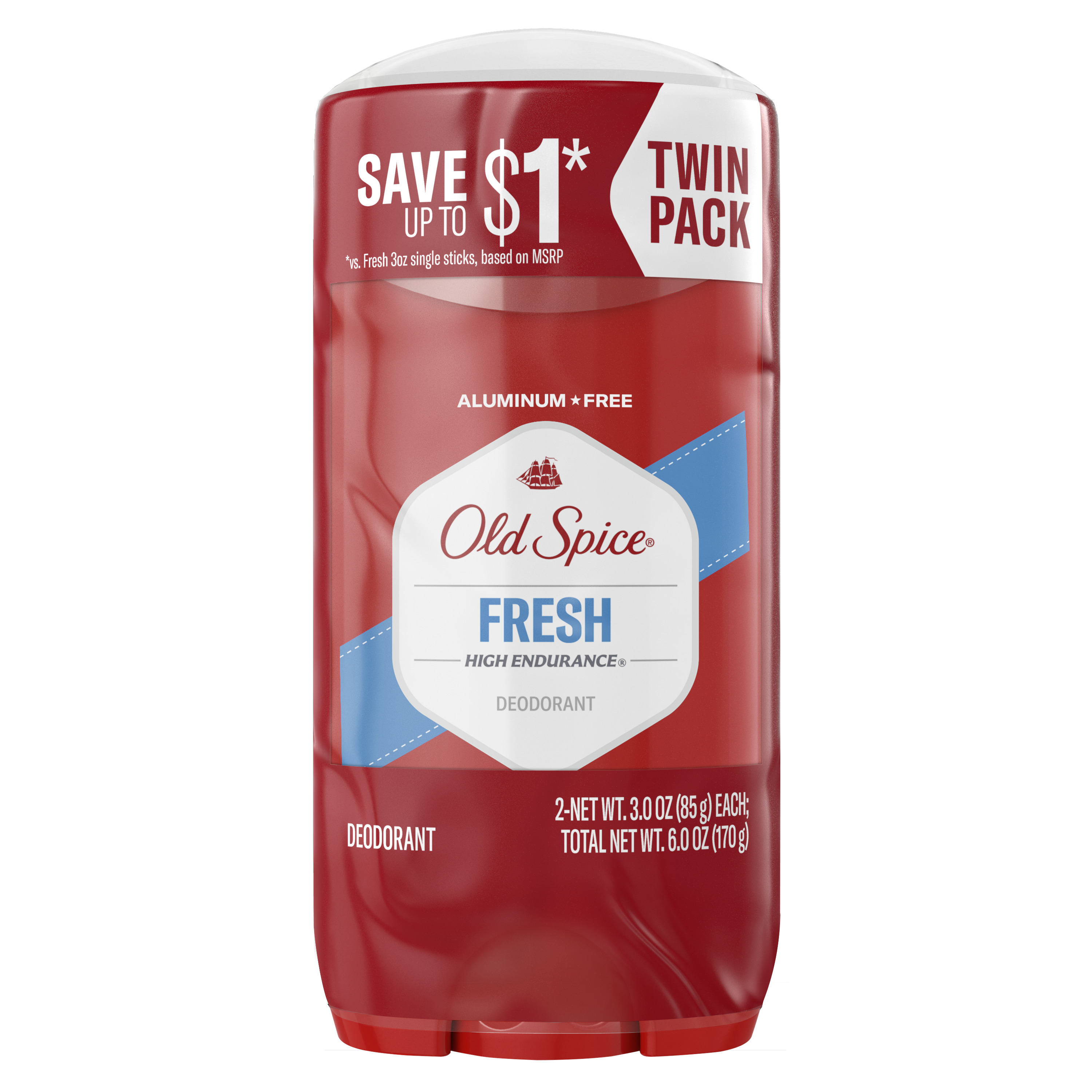 old spice Old Spice High Endurance Deodorant for Men Aluminum Free Fresh Scent 3.0 Oz Twin Pack old spice Old Spice High Endurance Deodorant for Men Aluminum Free Fresh Scent 3.0 Oz Twin Pack