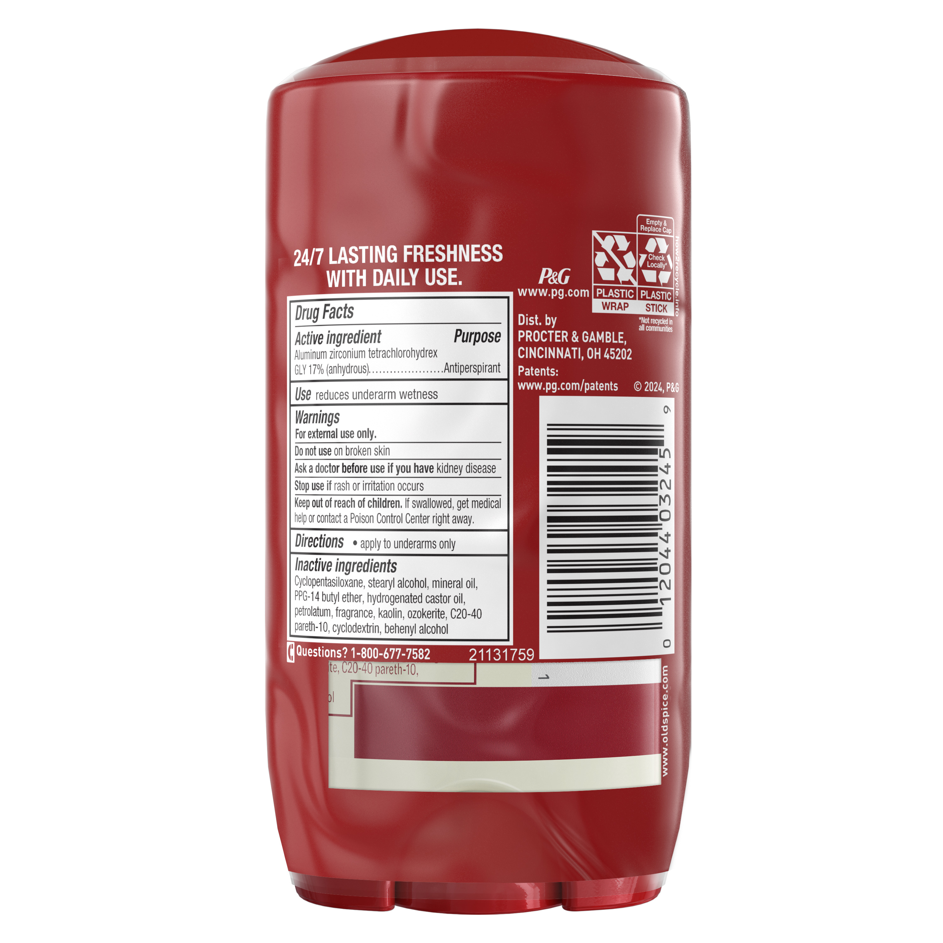 Old Spice Old Spice Men's Antiperspirant And Deodorant 24/7 Sweat Protection Deep Sea Twin Pack 2x 2.6 Oz