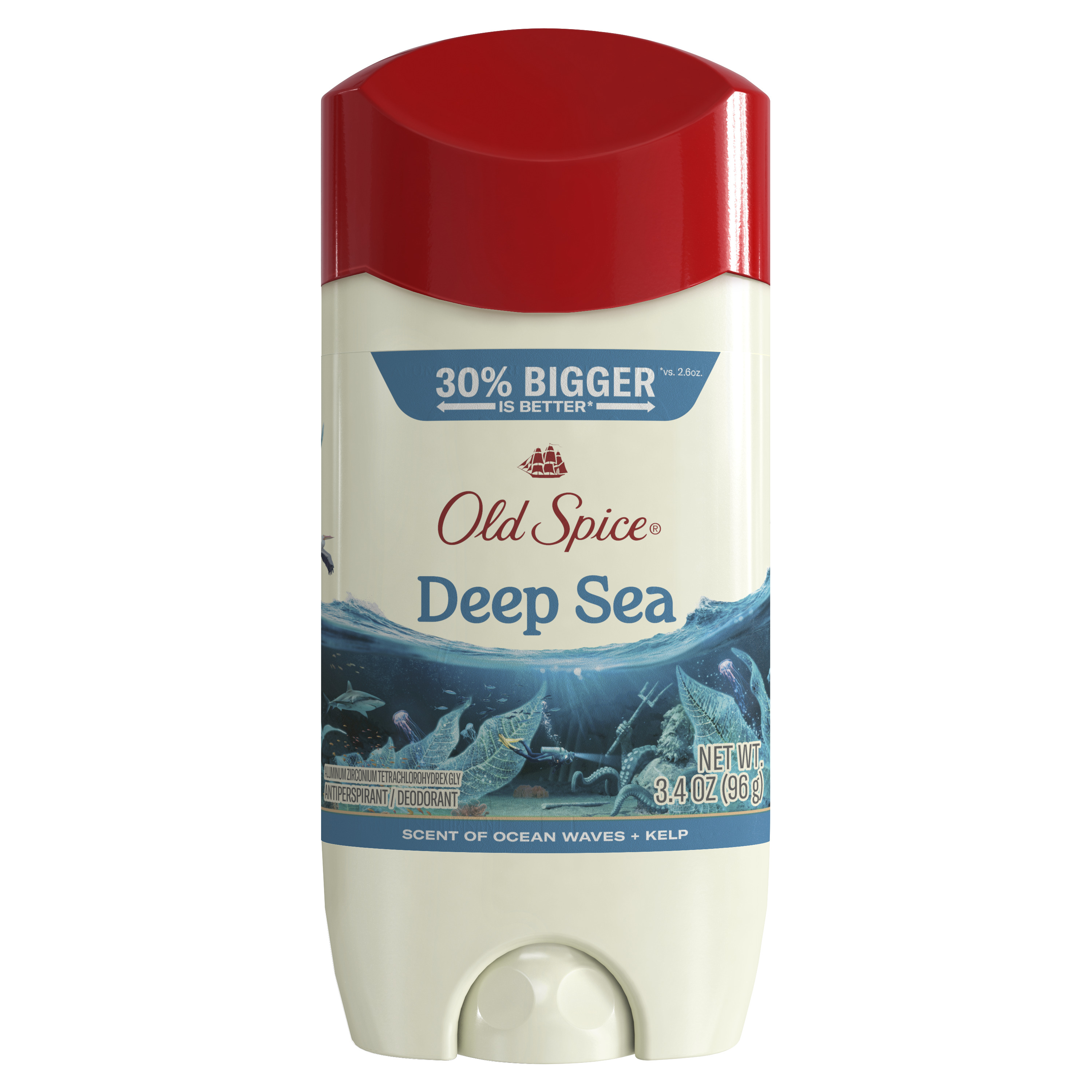 old spice Old Spice Men's Antiperspirant & Deodorant Deep Sea with Ocean Elements 3.4 Oz