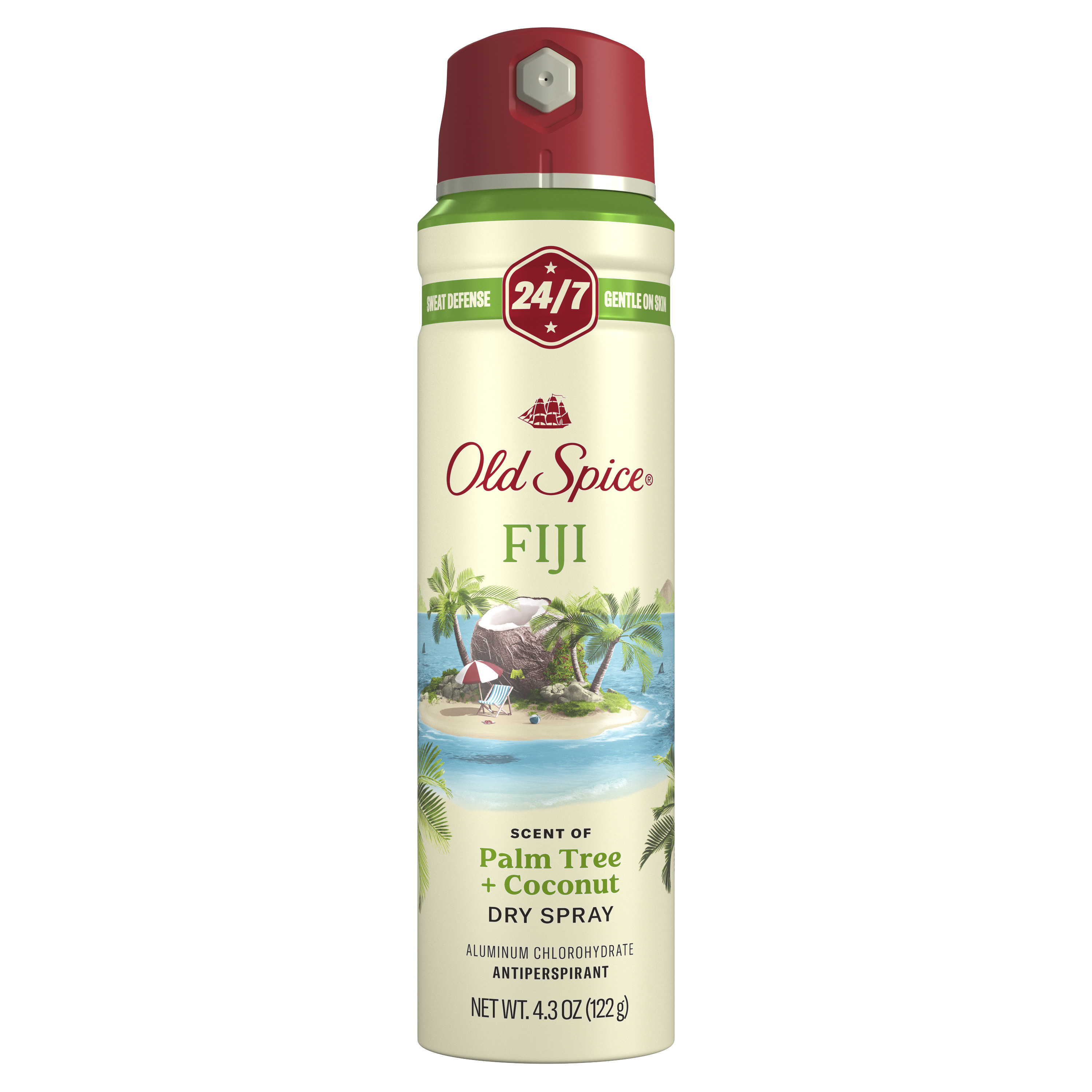 old spice Old Spice Men's Antiperspirant & Deodorant Invisible Dry Spray Fiji with Palm Tree 4.3 Oz