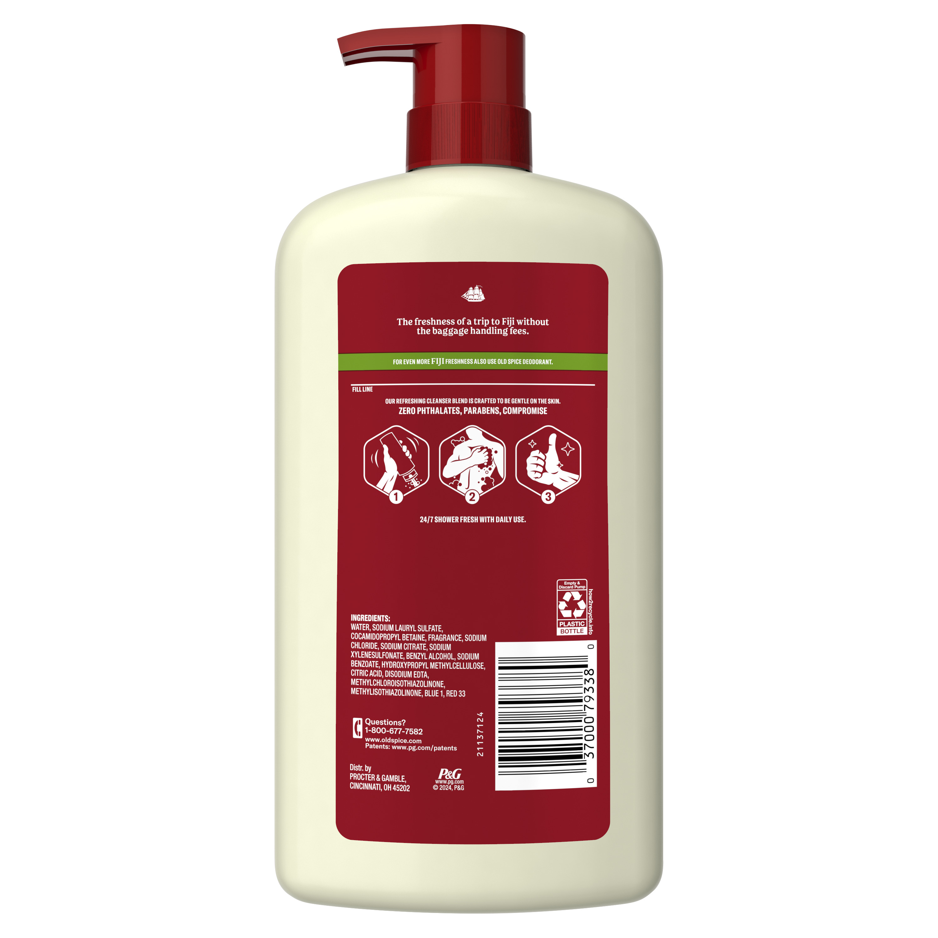 Old Spice Old Spice Men's Body Wash Fiji With Palm Tree 25 Oz