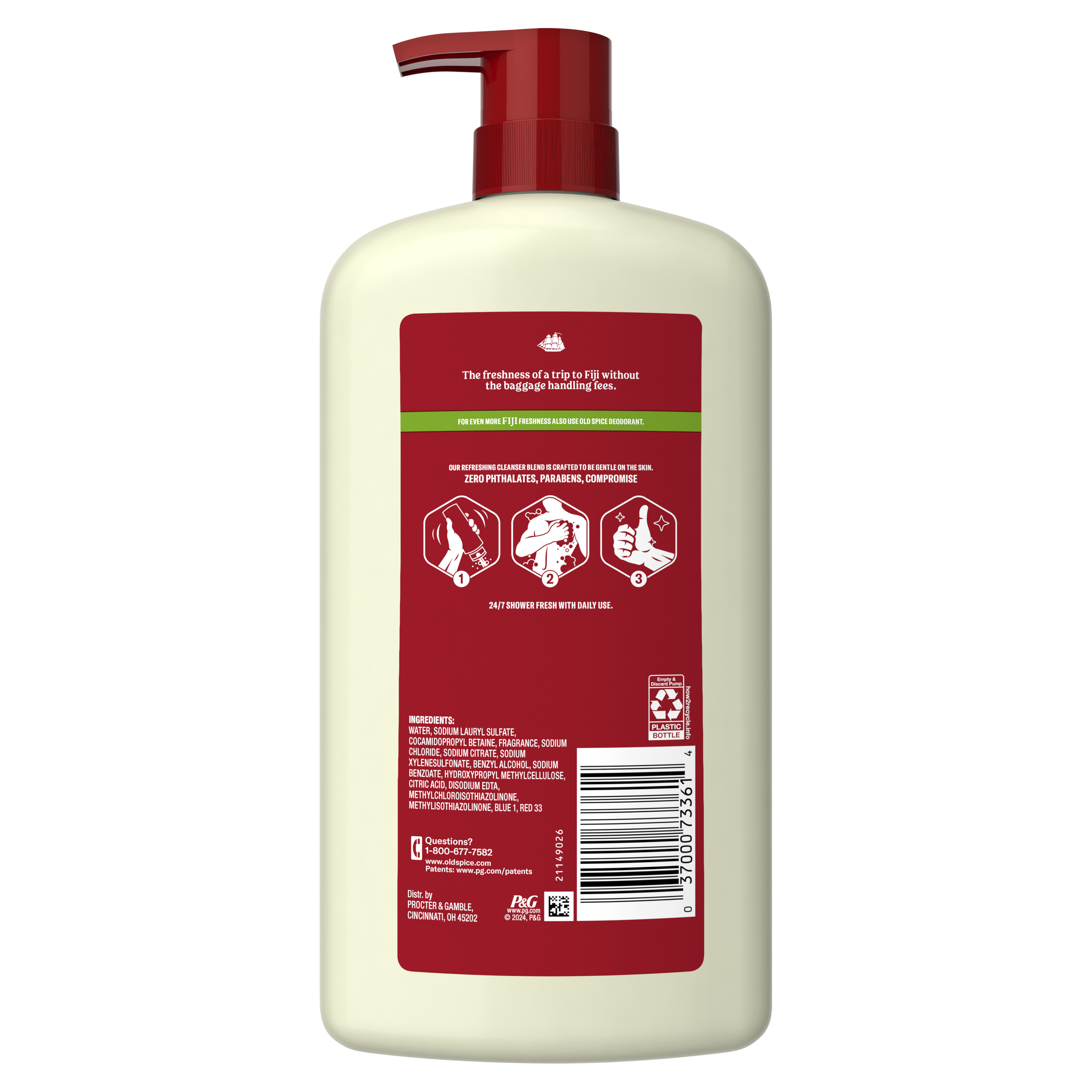 Old Spice Old Spice Men's Body Wash Fiji With Palm Tree 30 Oz