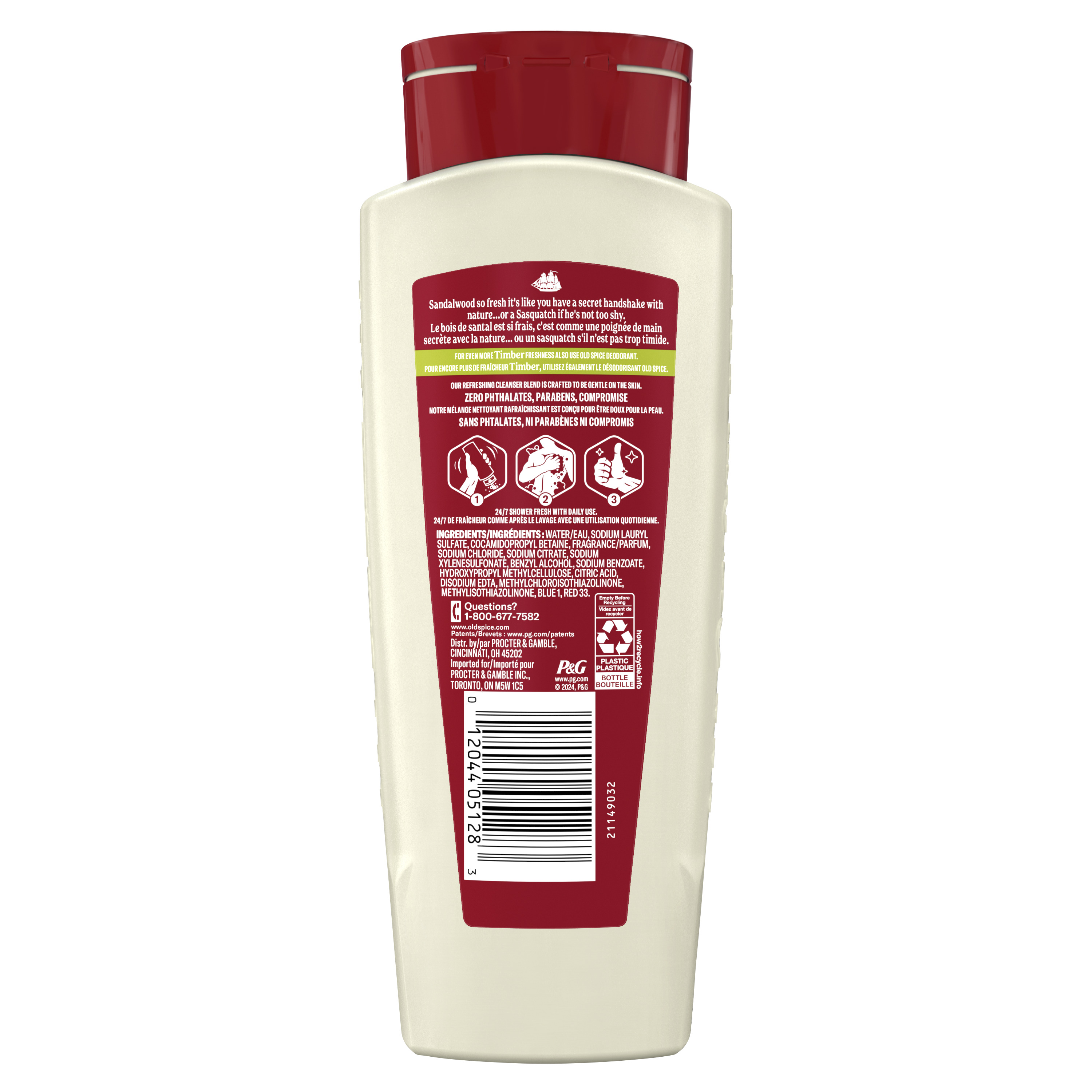 Old Spice Old Spice Men's Body Wash For Men Timber 18 Oz