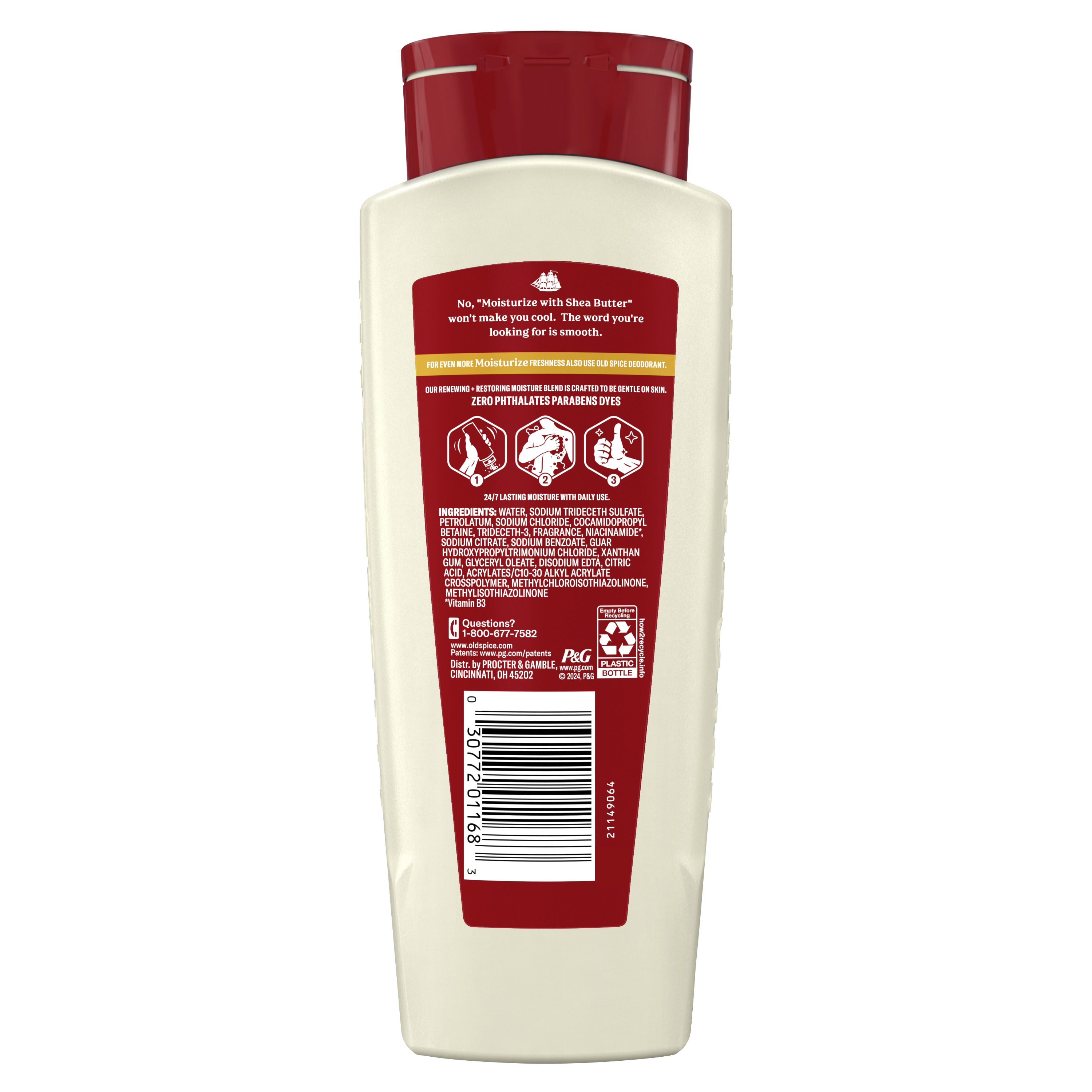 Old Spice Old Spice Men's Body Wash Moisturize With Shea Butter 18 Oz