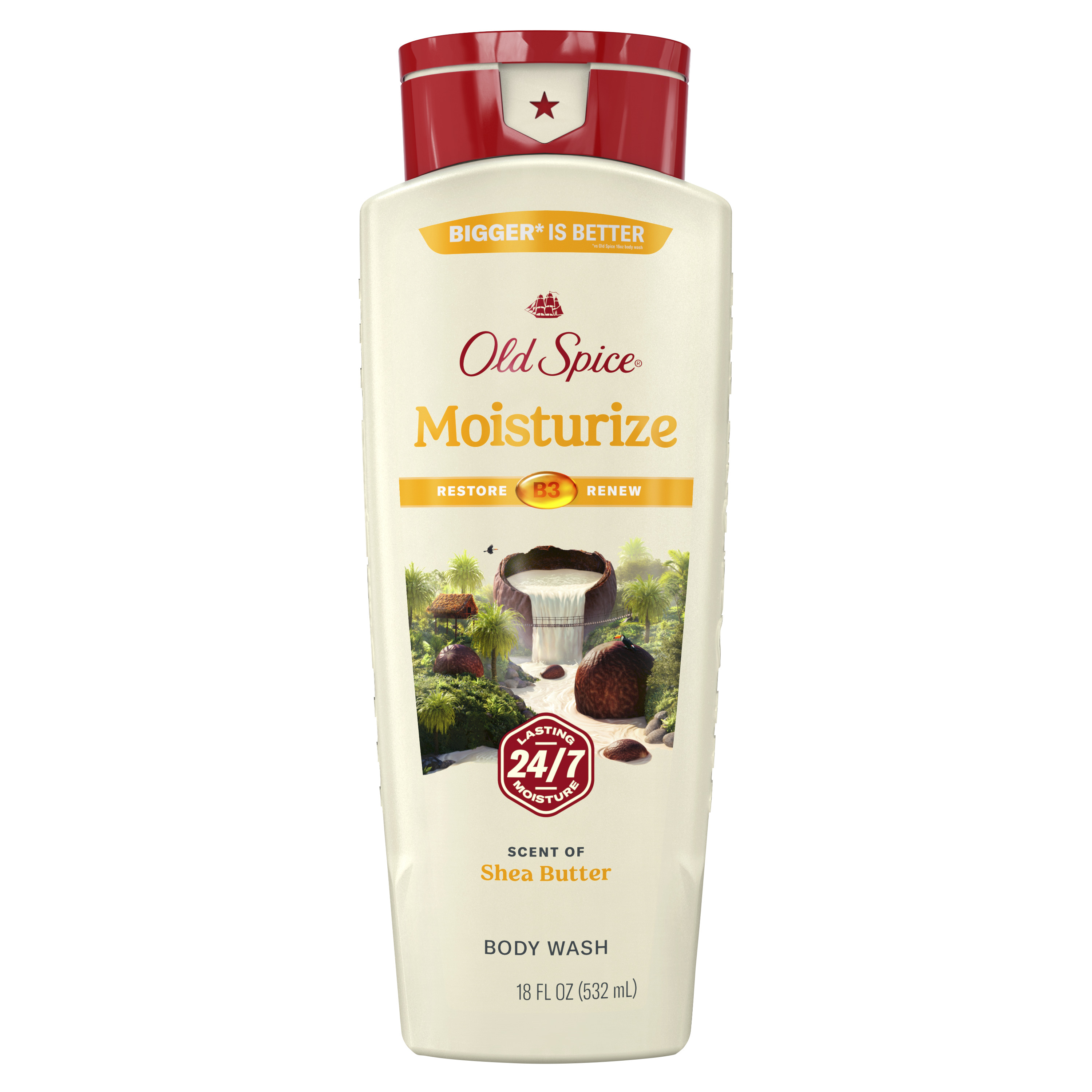 old spice Old Spice Men's Body Wash Moisturize with Shea Butter 18 Oz