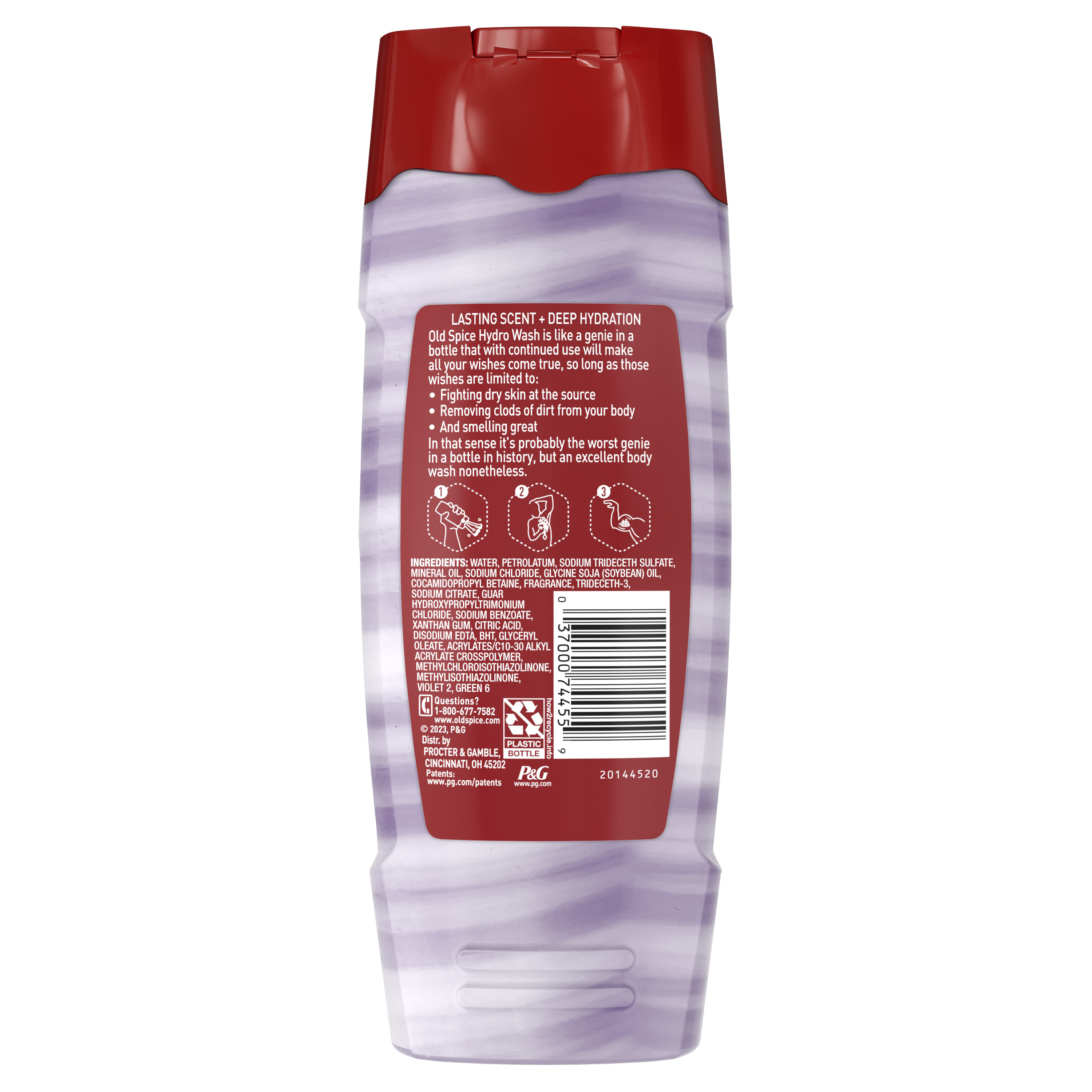 Old Spice Old Spice Men's Body Wash Moisturizing Hydro Wash Swagger Scent 16 Oz