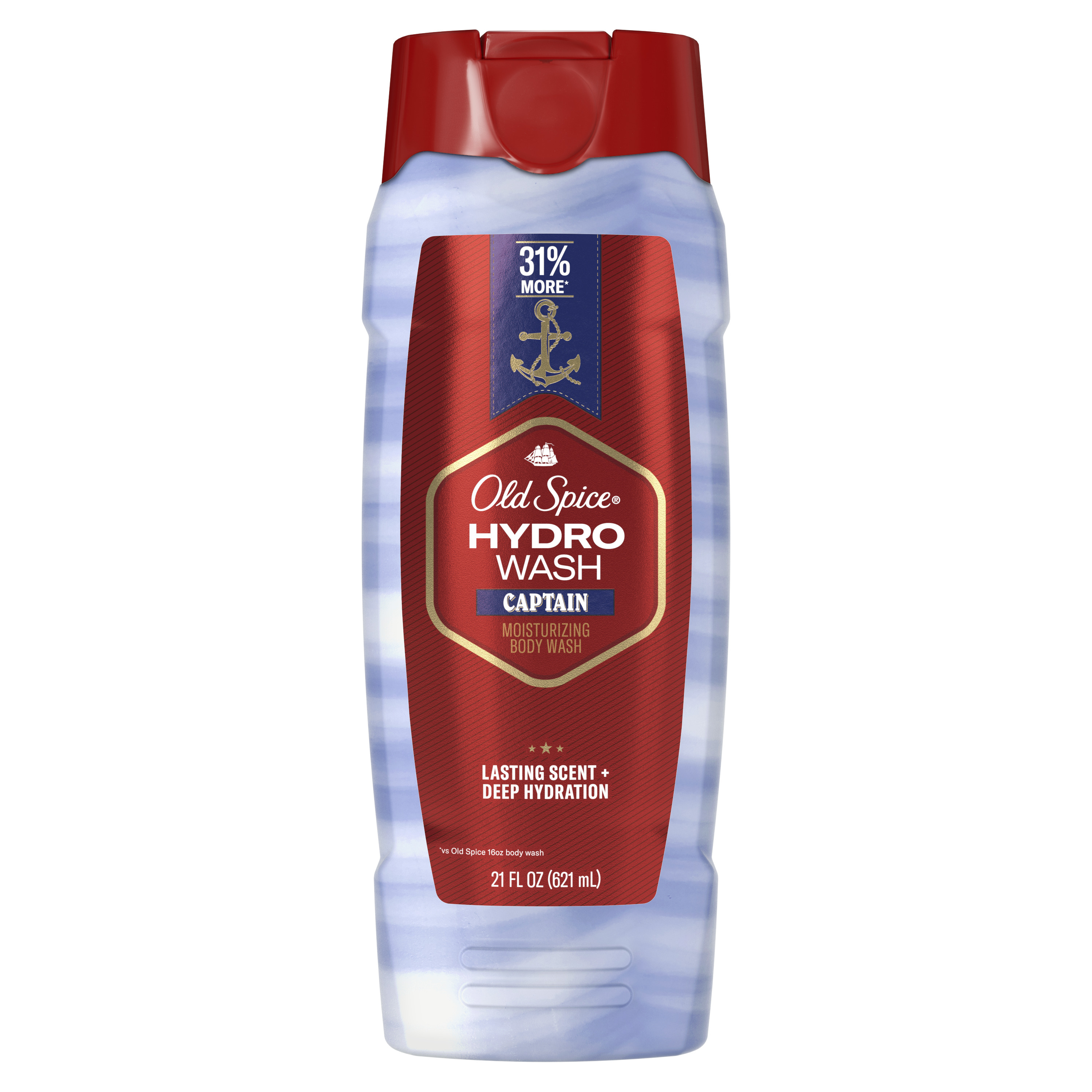 old spice Old Spice Men's Body Wash Moisturizing Hydro Wash Captain Scent 21 Oz