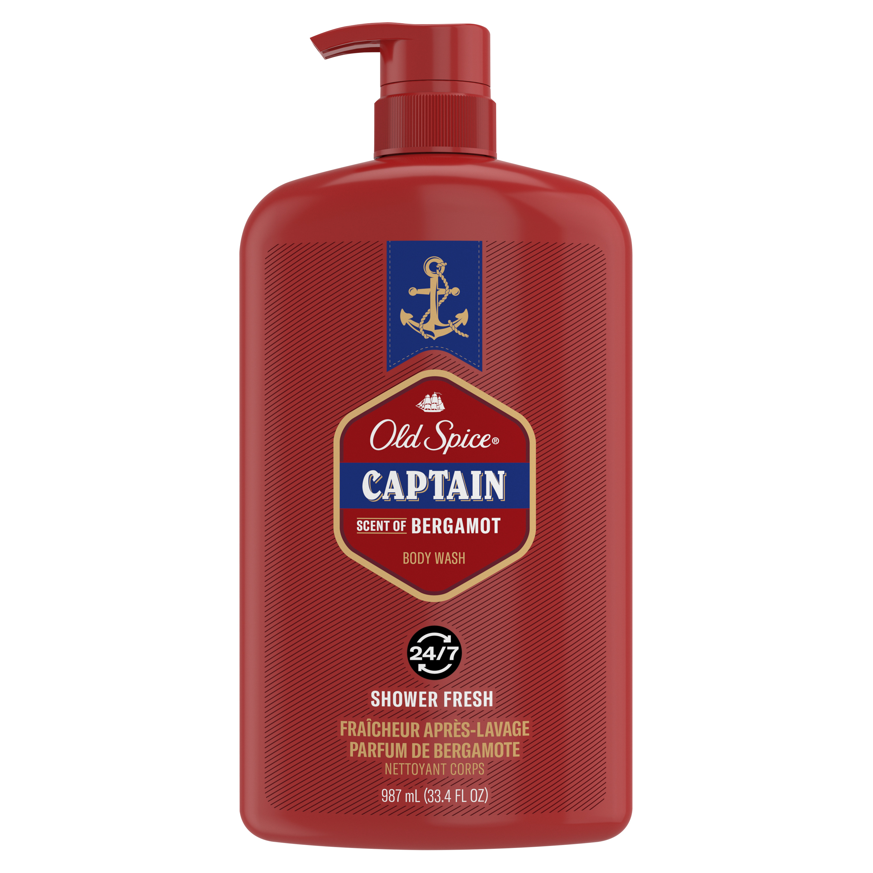 old spice Old Spice Men's Body Wash Pump Captain Scent 987 ml (33.4 fl. Oz)