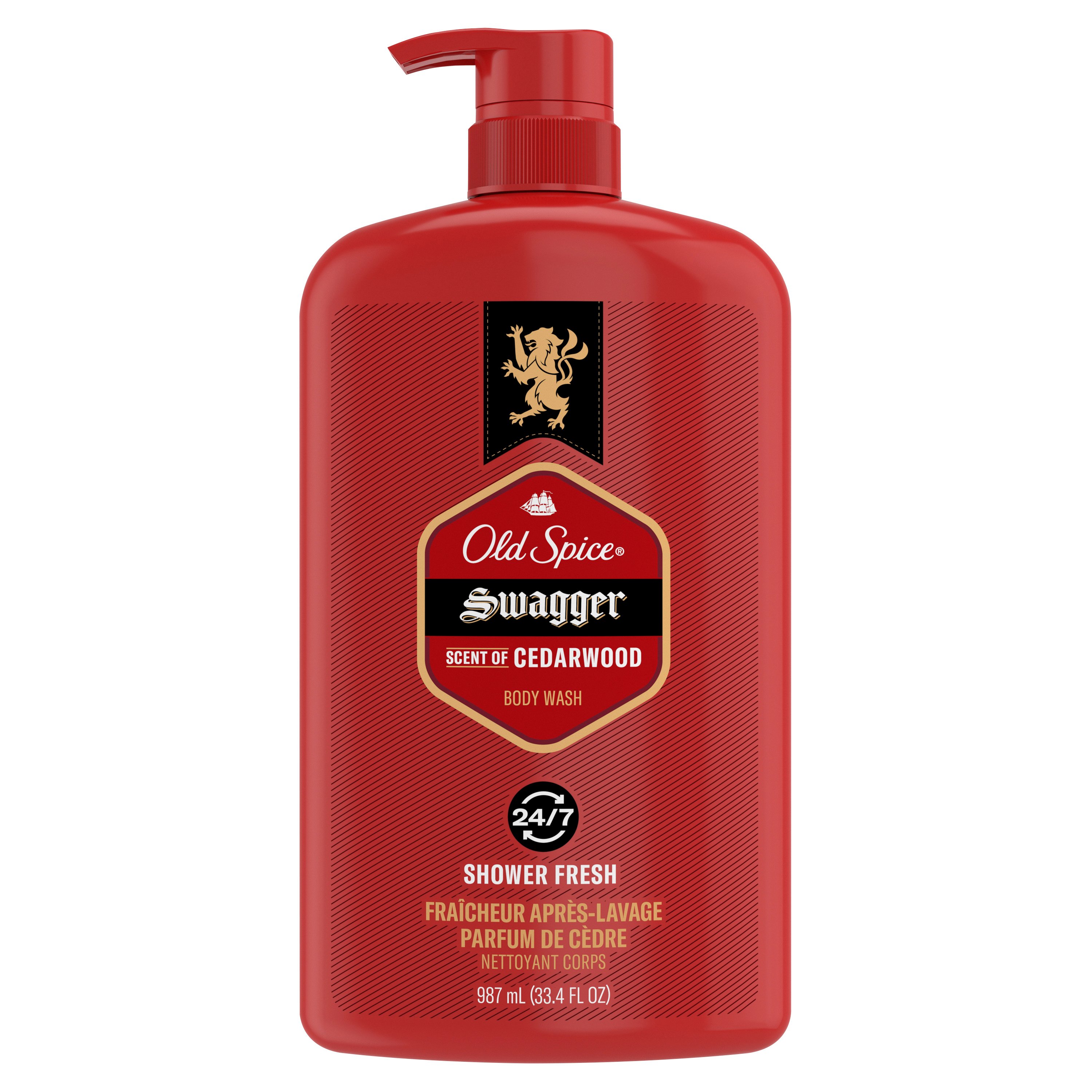 old spice Old Spice Men's Body Wash Pump Swagger Scent of Confidence 987 ml (33.4 fl Oz)