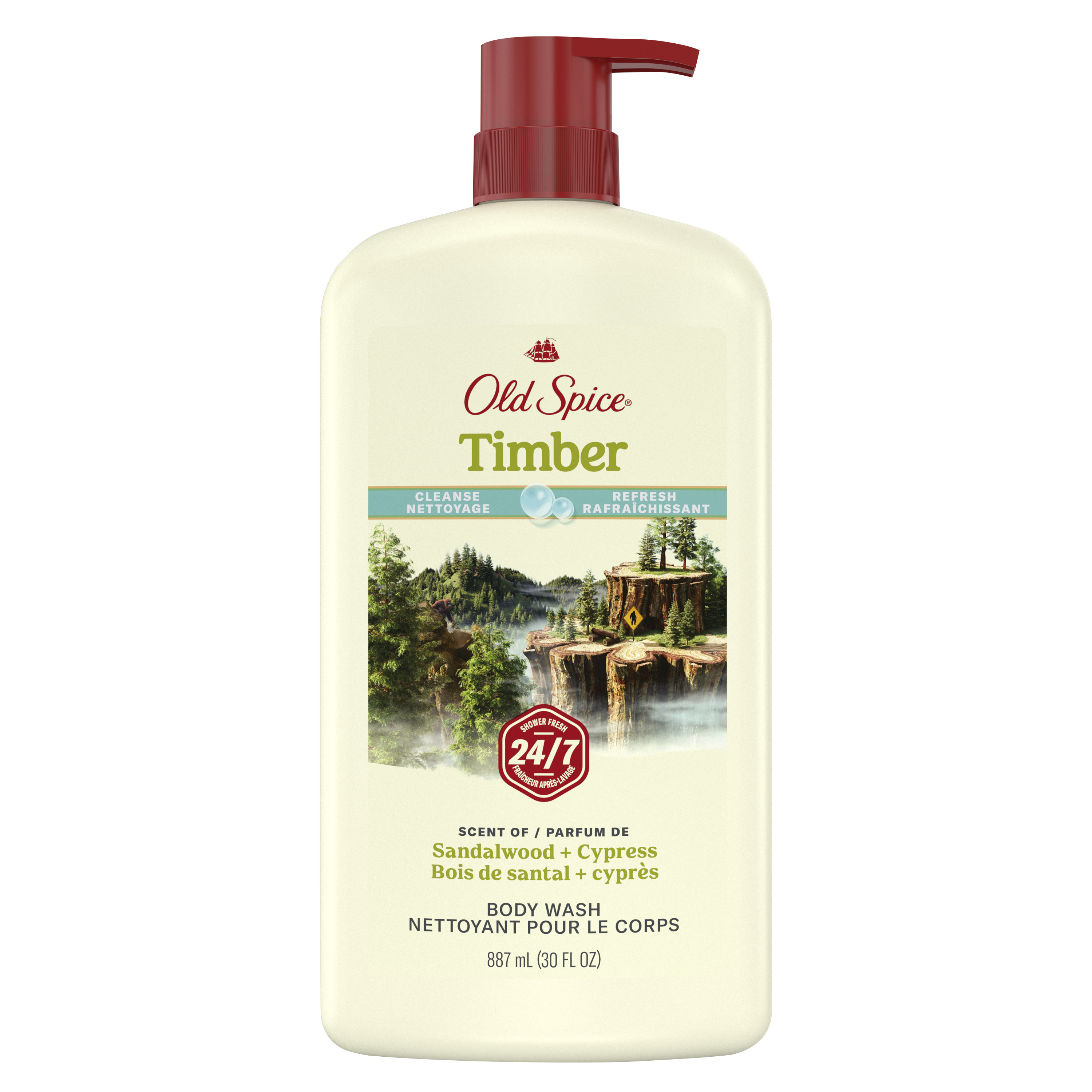 old spice Old Spice Men's Body Wash Timber with Sandalwood 30 Oz