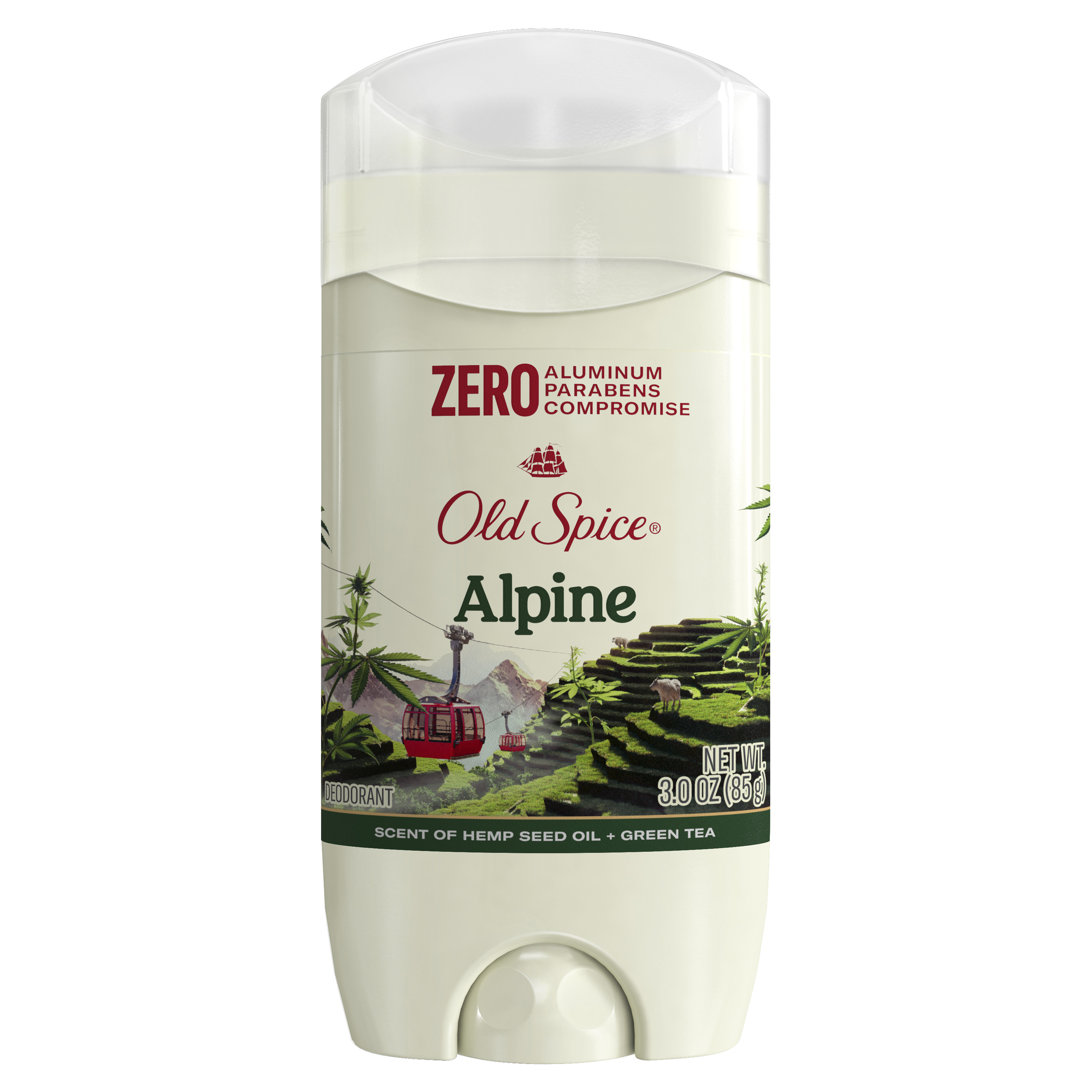 old spice Old Spice Men's Deodorant Aluminum-Free Alpine with Hemp Oil 3.0 Oz
