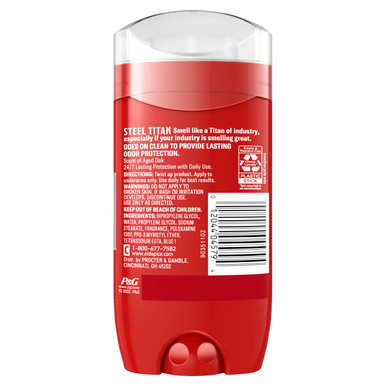 Old Spice Old Spice Men's Deodorant Aluminum-Free Steel Titan 3.0 Oz