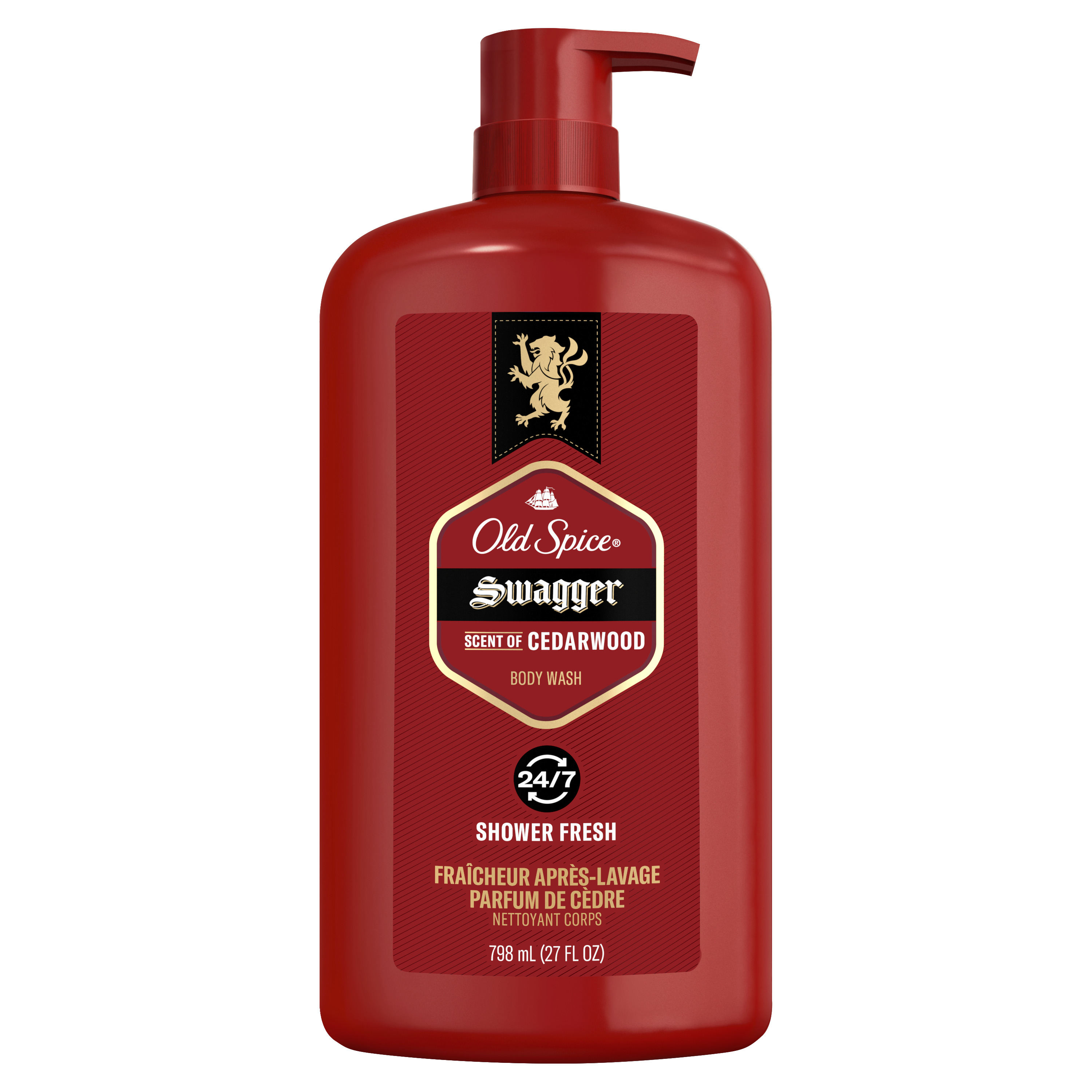 old spice Old Spice Men's Swagger Body Wash Pump Cedarwood Scent 27 Oz