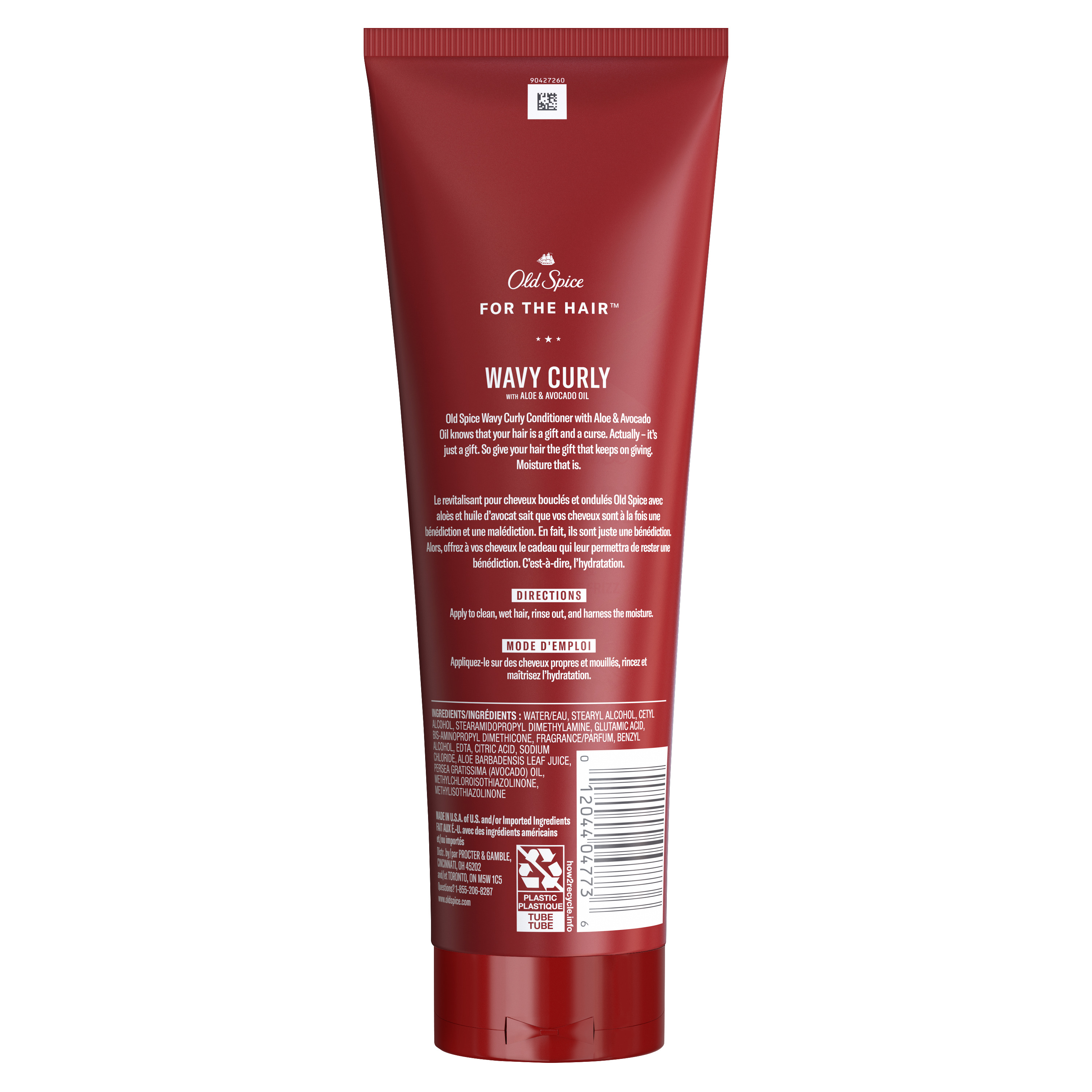 Old Spice OS Wavy Curly Hair Conditioner 8 Fl Oz
