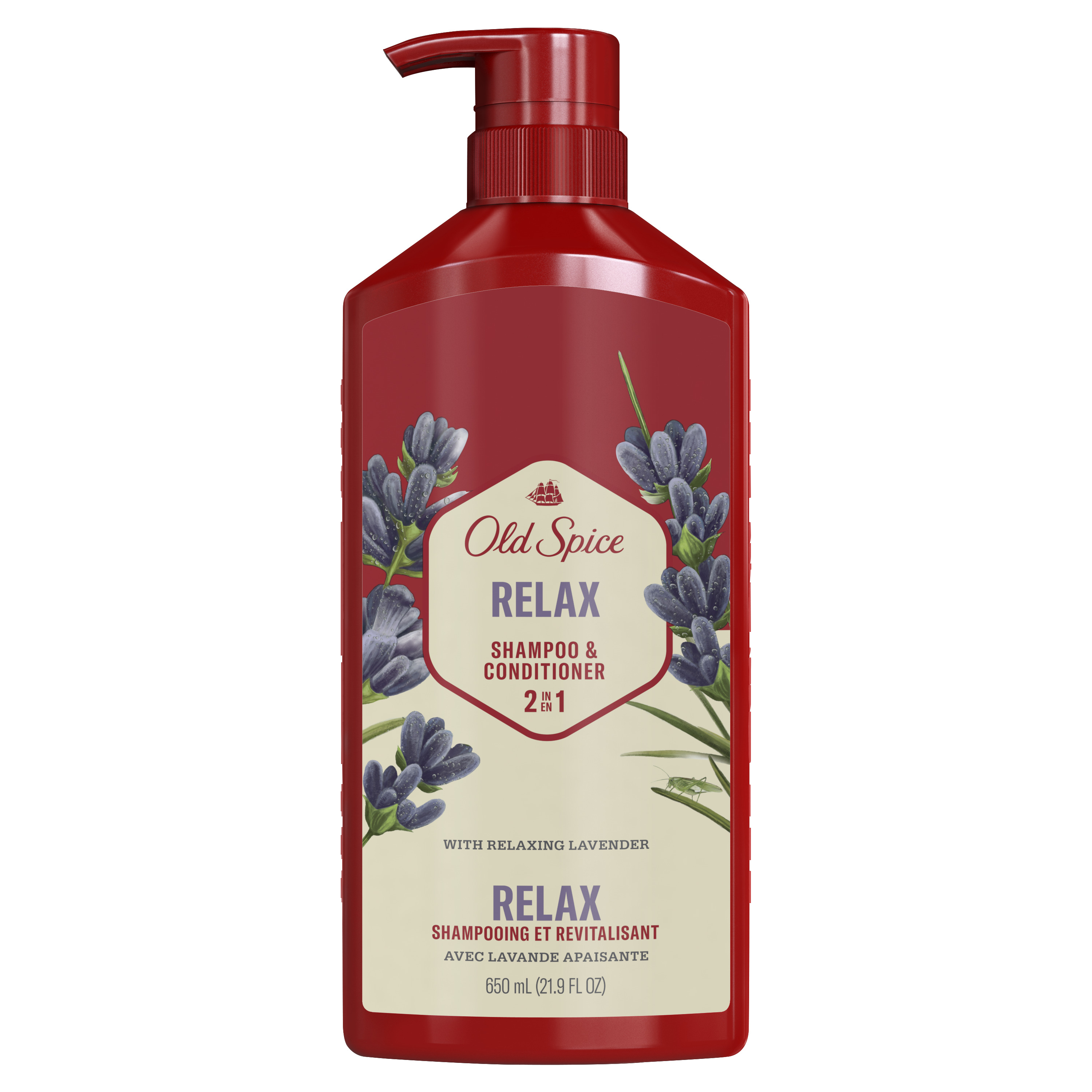 old spice Old Spice Relax 2in1 Shampoo and Conditioner for Men with Lavender 21.9 Oz