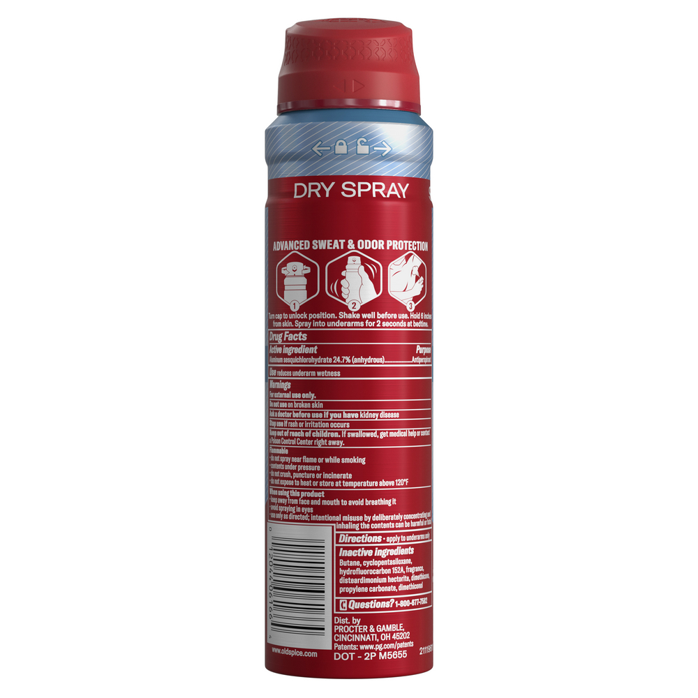 Old Spice Old Spice Spray Antiperspirant And Deodorant For Men Aqua Reef 4.3 Oz