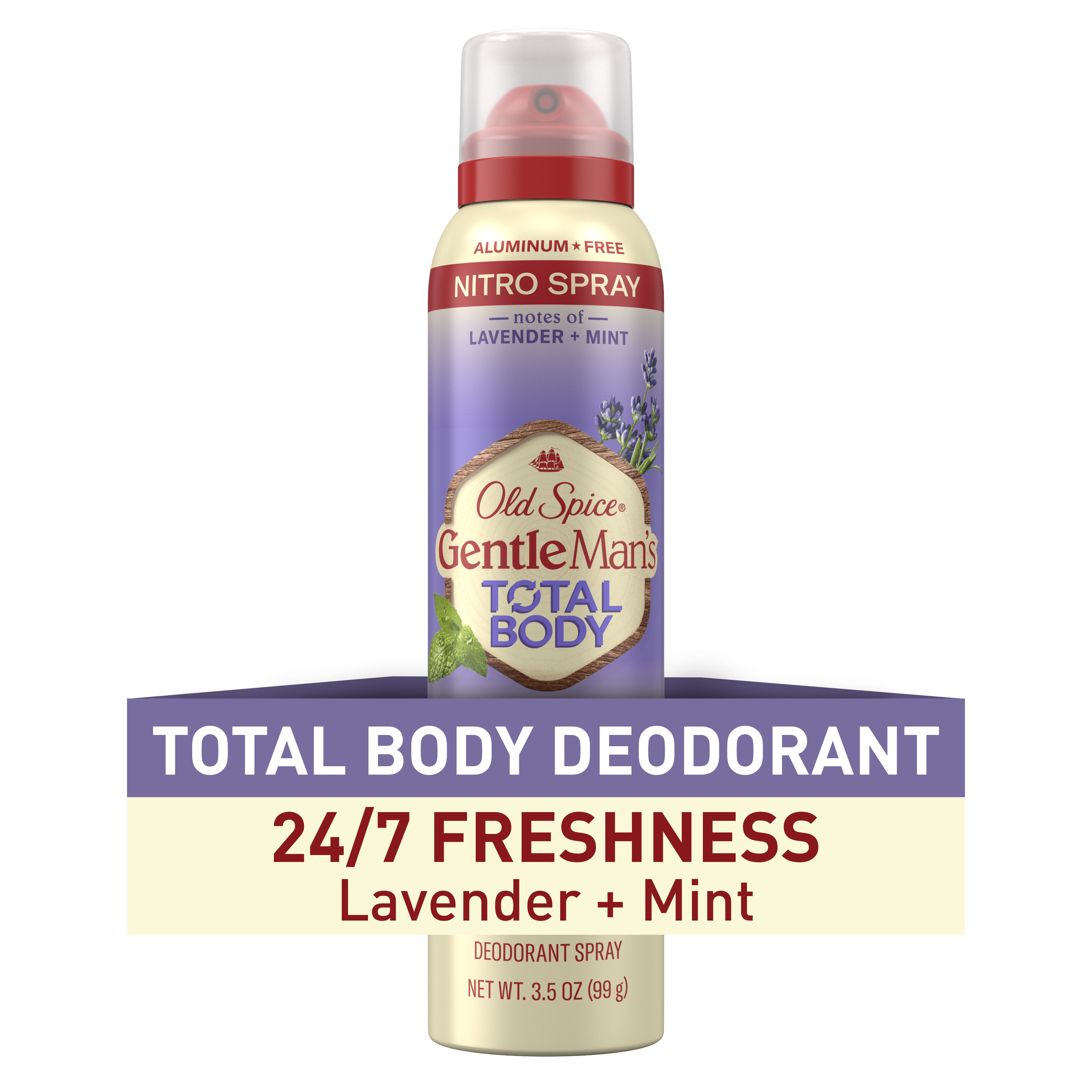 old spice Old Spice Total Body Deodorant Aluminum Free Spray Lavender Mint 3 Oz
