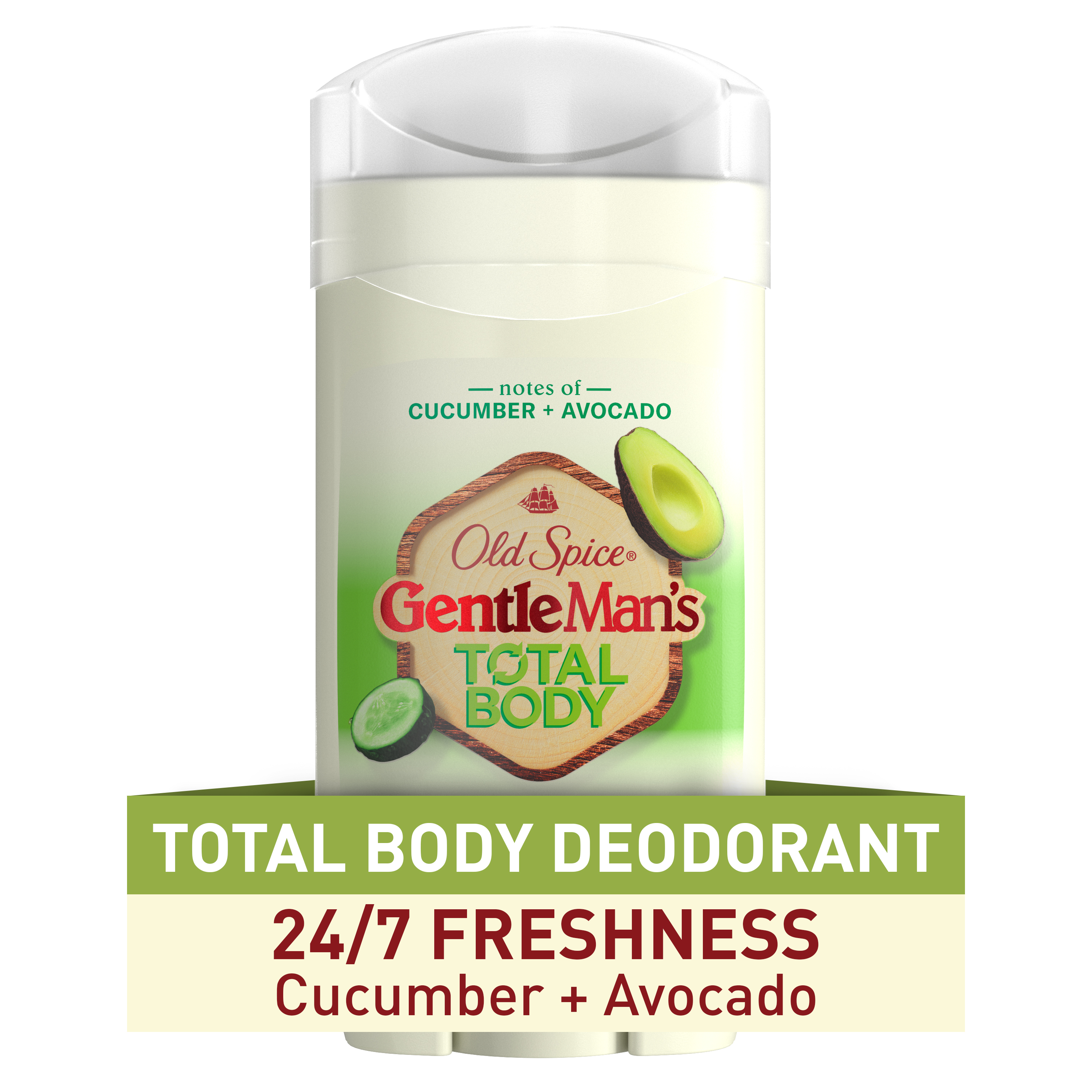 old spice Old Spice Total Body Deodorant Aluminum Free Stick Cucumber Avocado 3 Oz
