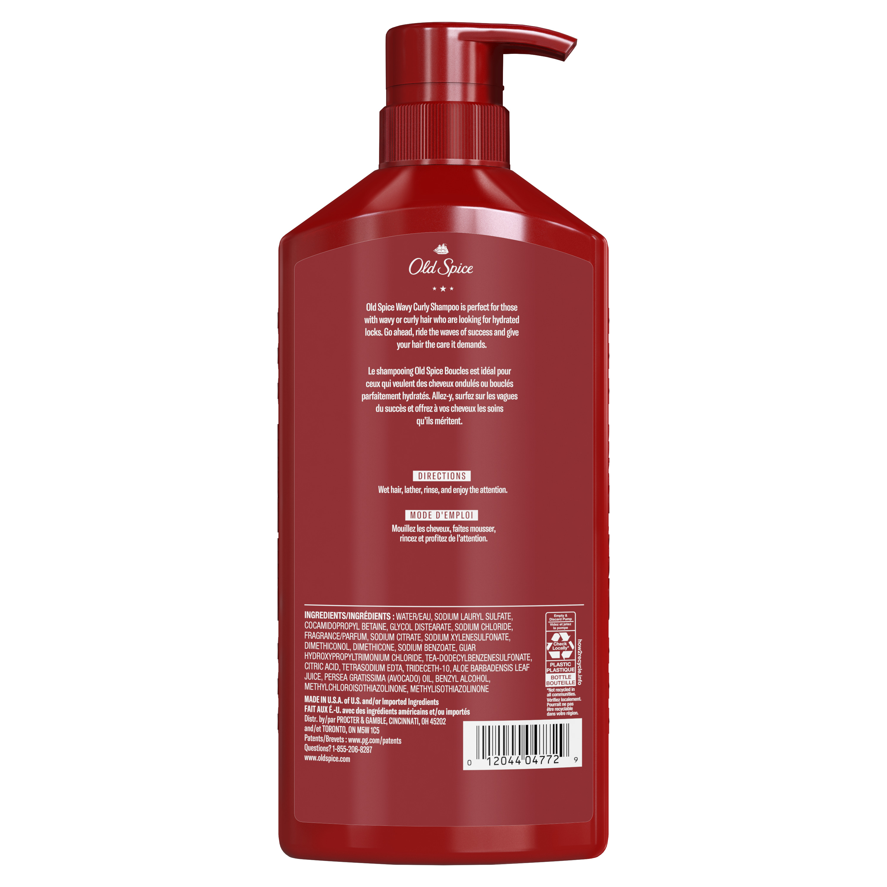 Old Spice Old Spice Wavy Curly Hair Shampoo For Men 21.9 Oz