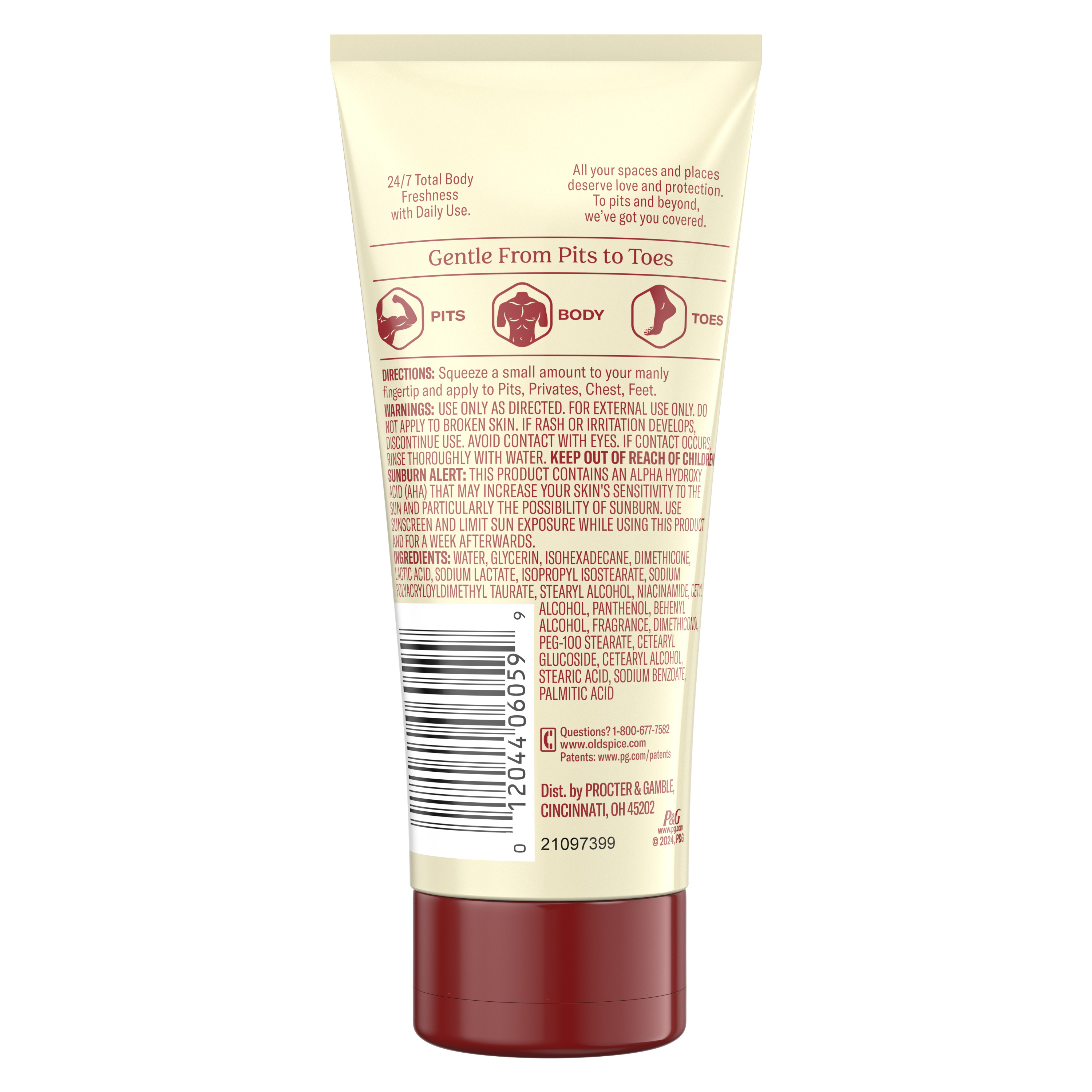 Old Spice Old Spice Whole Body Deodorant Aluminum Free Lotion Fiji 3 Oz