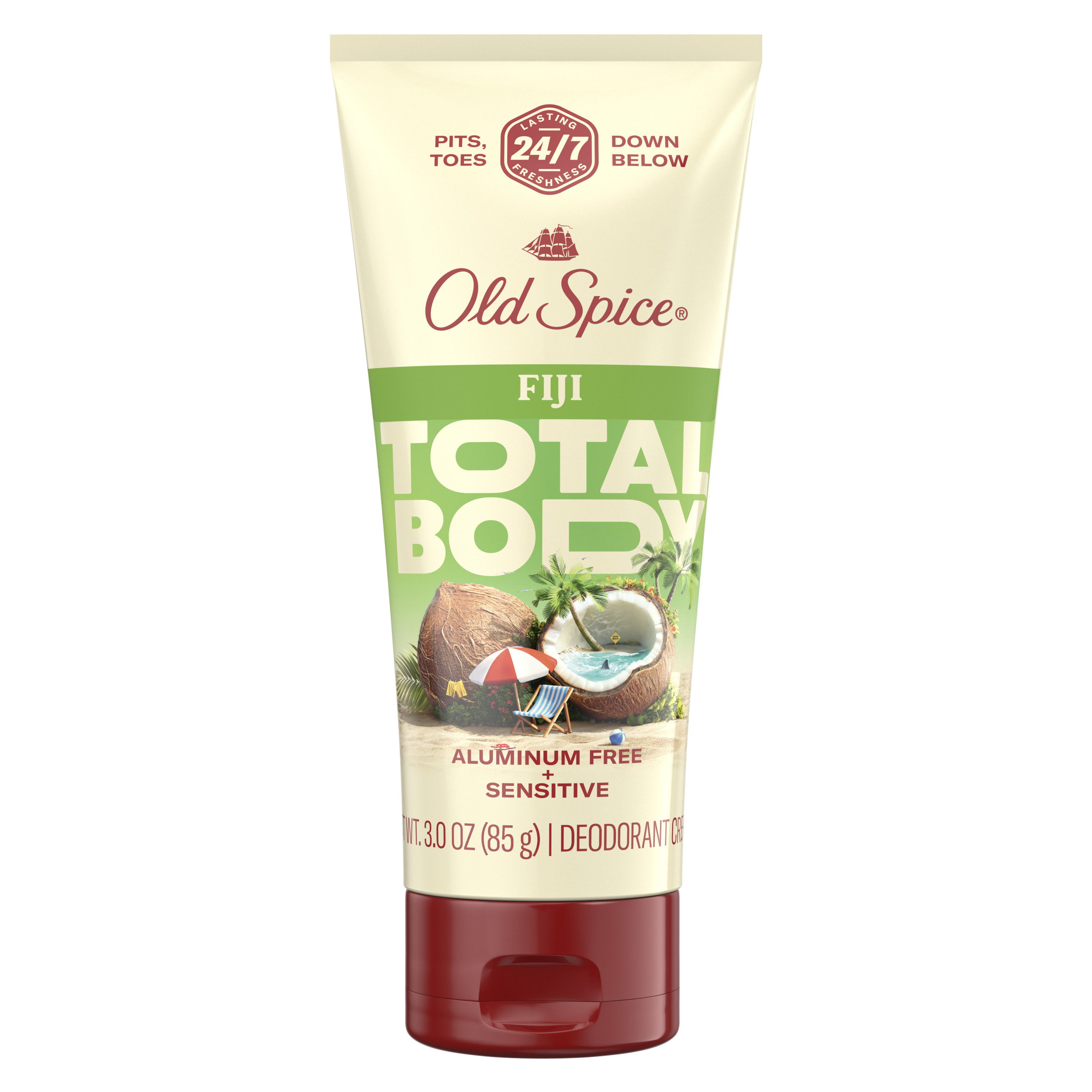 old spice Old Spice Whole Body Deodorant Aluminum Free Lotion Fiji 3 Oz