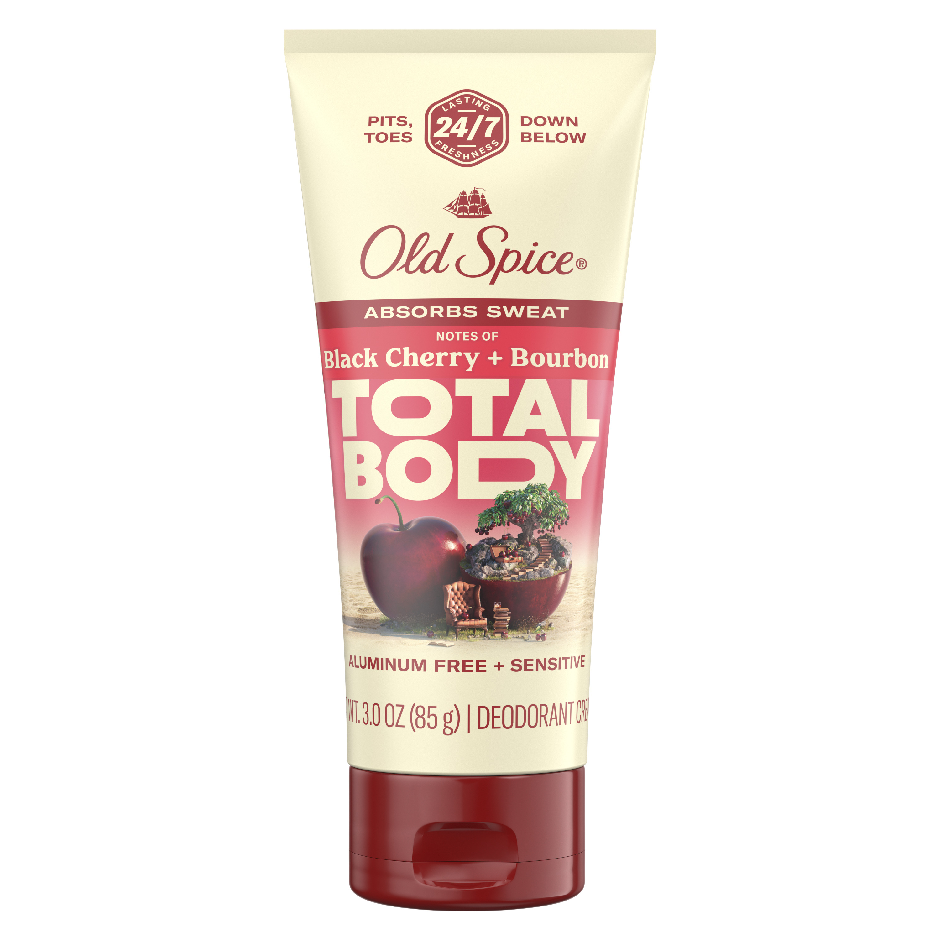 old spice Old Spice Whole Body Deodorant Aluminum Free Lotion Black Cherry + Bourbon 3 Oz