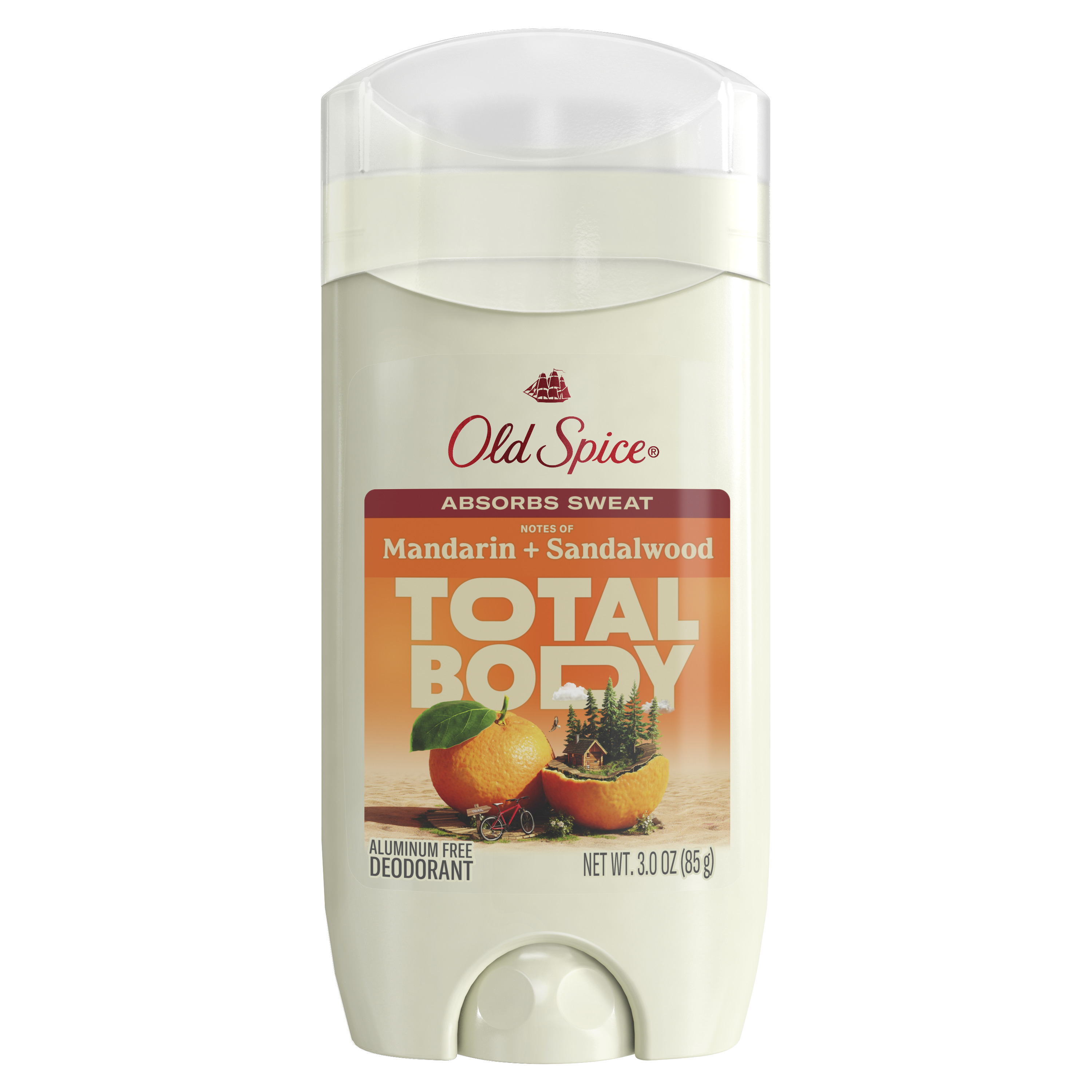 old spice Old Spice Whole Body Deodorant Aluminum Free Stick Mandarin + Sandalwood 3 Oz