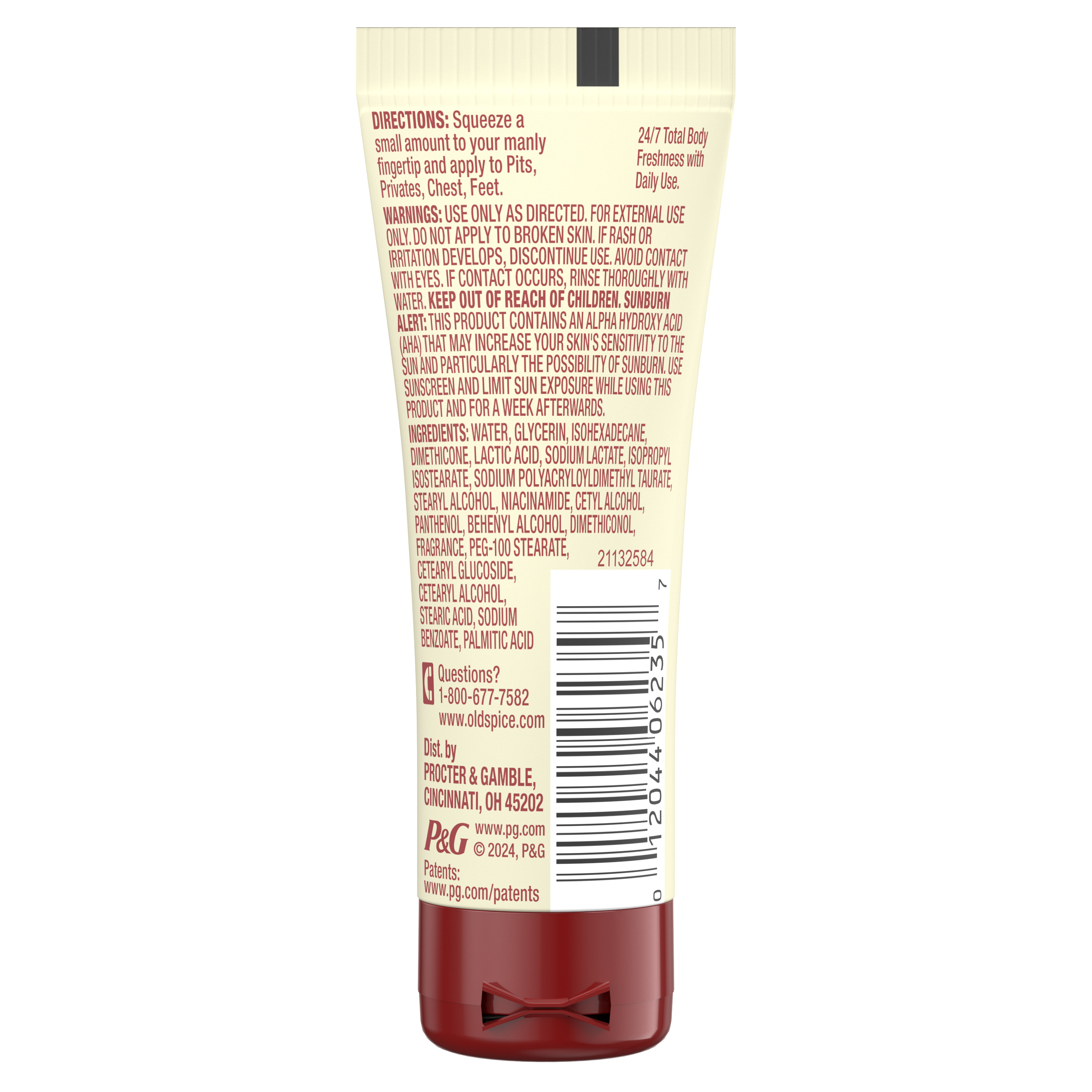 Old Spice Old Spice Whole Body Deodorant Travel Lotion Vanilla Shea 0.8 Oz