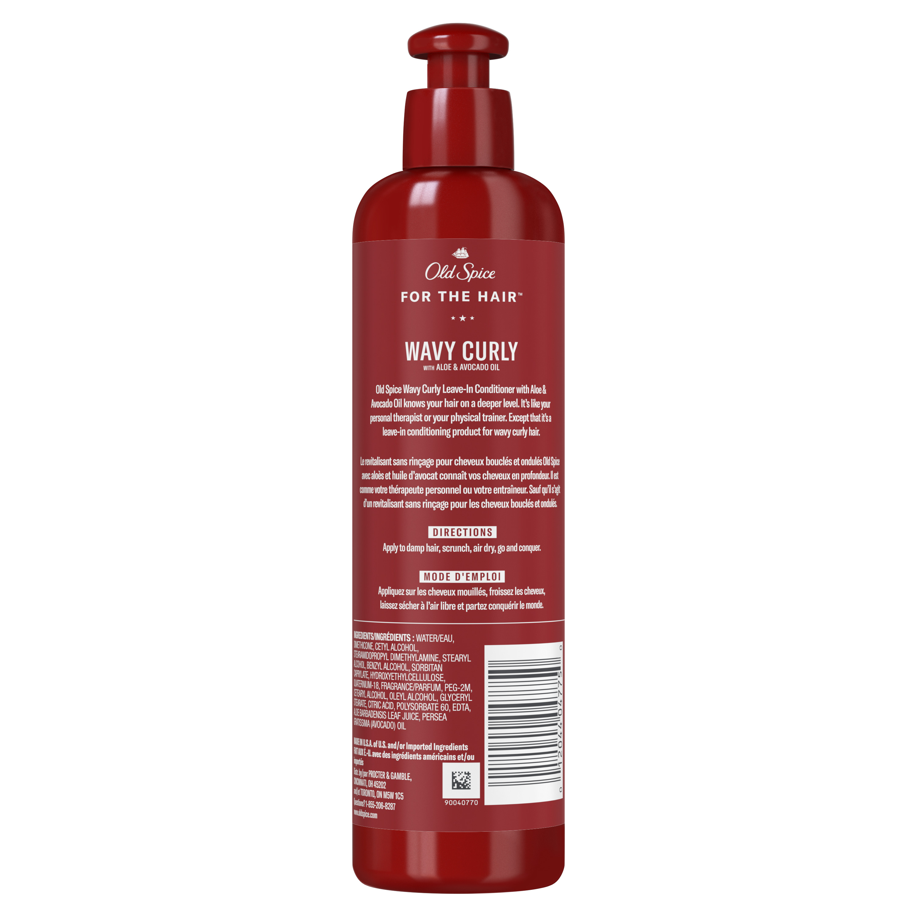 Old Spice OS Wavy Curly Leave-In Conditioner 8.5 Fl Oz