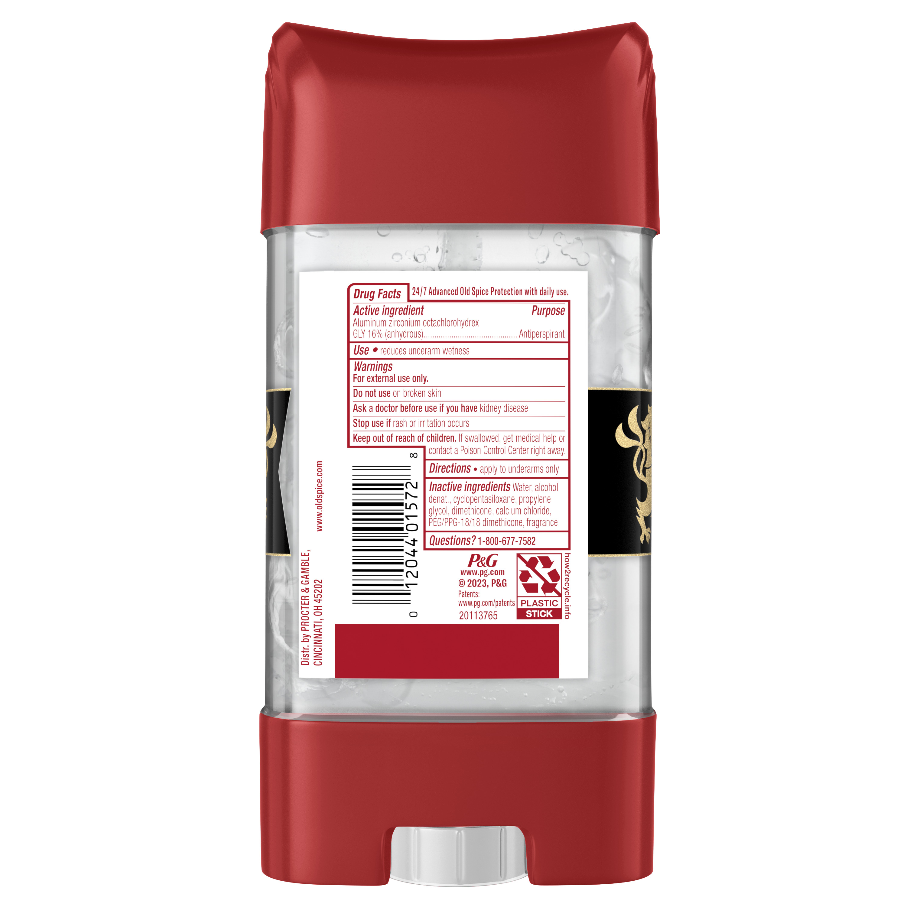 Old Spice Red Zone Swagger Scent Clear Gel Antiperspirant And Deodorant For Men 3.8 Oz