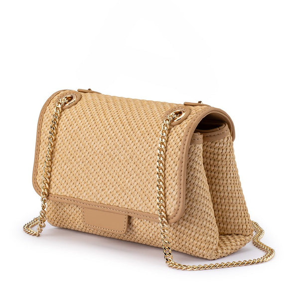 Olga Berg ALEXA Woven Shoulder Bag