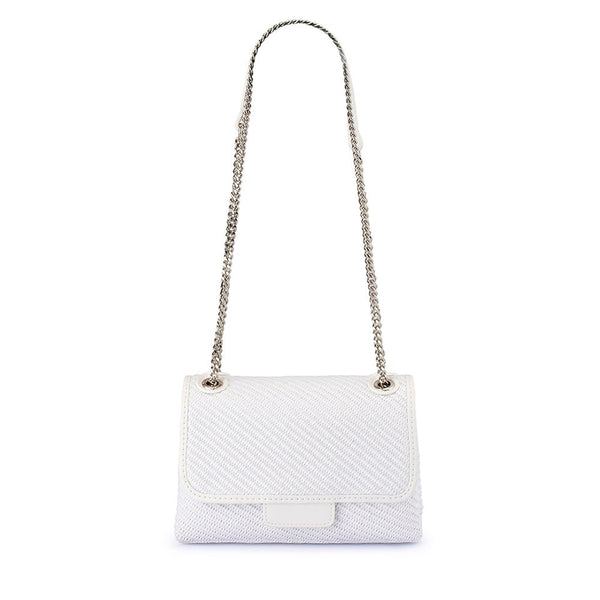 Olga Berg ALEXA Woven Shoulder Bag