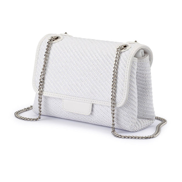 Olga Berg ALEXA Woven Shoulder Bag