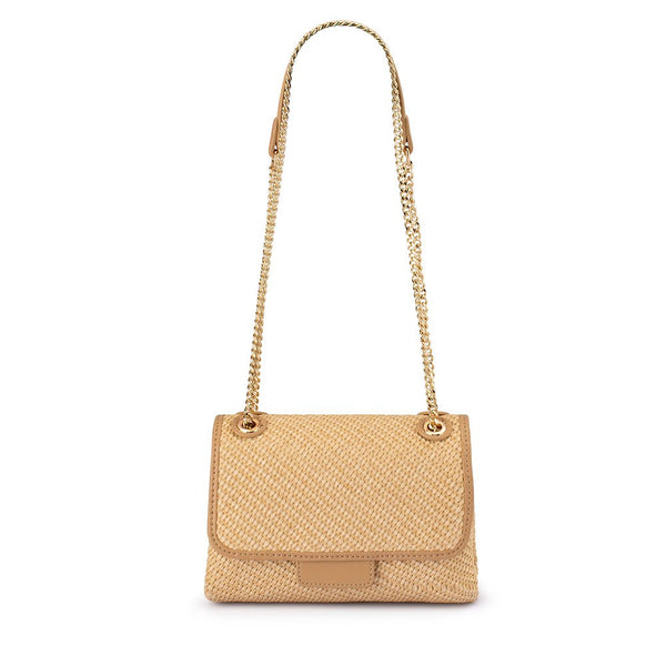 Olga Berg ALEXA Woven Shoulder Bag