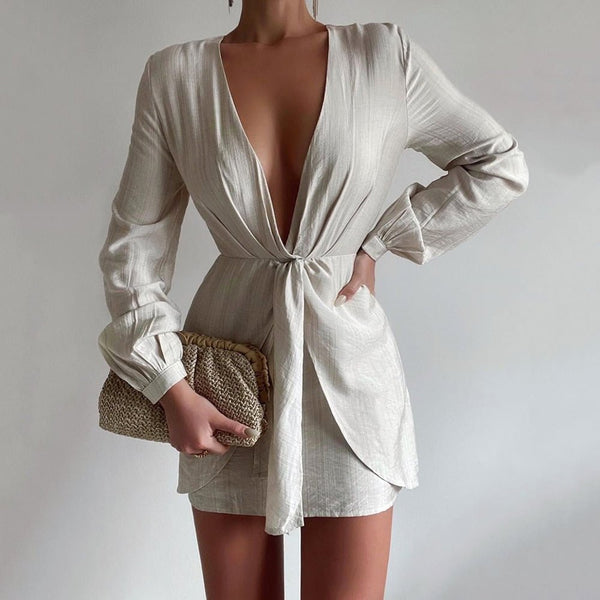 Olga Berg AMALIA Pleated Woven Clutch