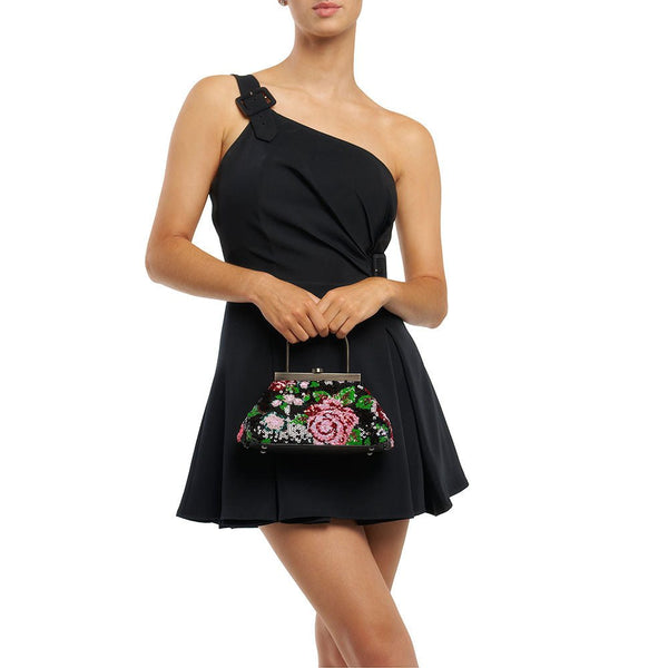 Olga Berg AUDREY Sequin Top Handle