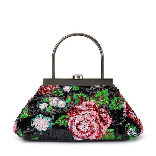 olga berg AUDREY Sequin Top Handle