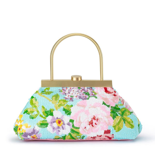 olga berg AUDREY Sequin Top Handle