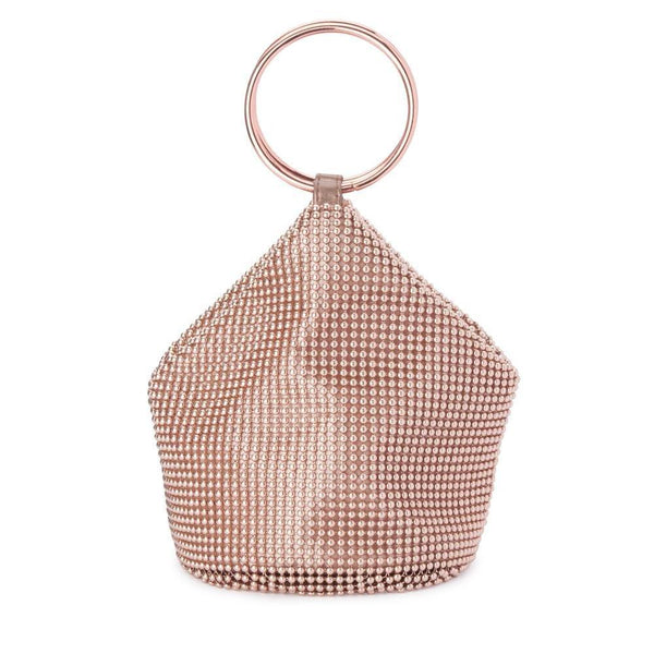 olga berg BIANCA Ball Mesh Handle Bag